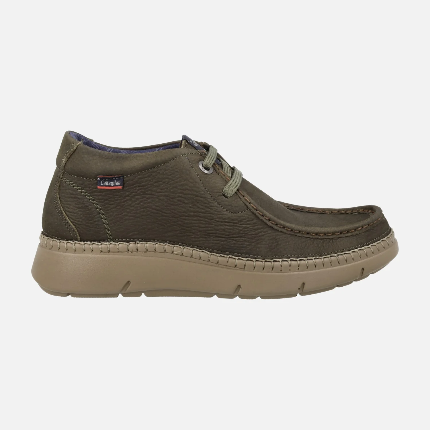 Botines bajos para hombre en piel nobuck con cierre de cordones - Image 13