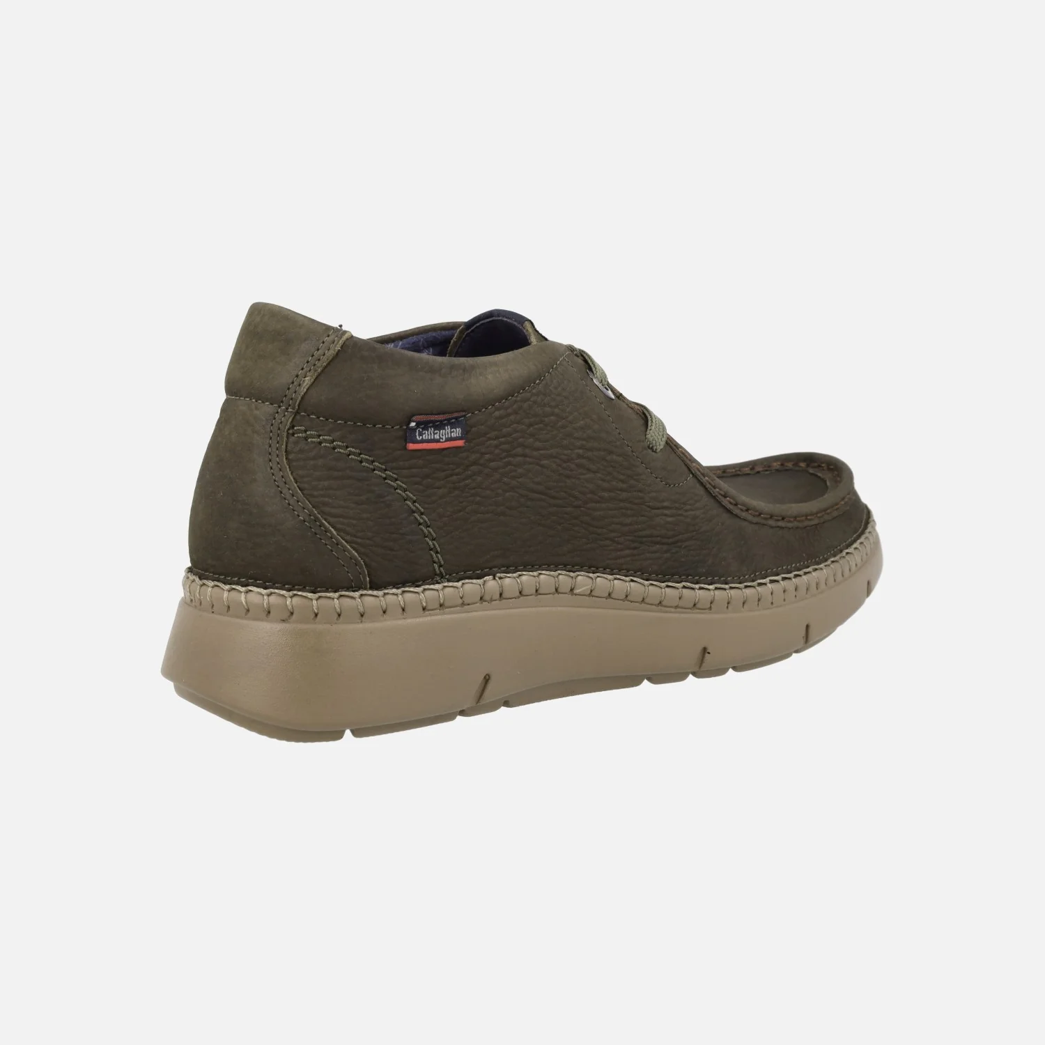 Botines bajos para hombre en piel nobuck con cierre de cordones - Image 15