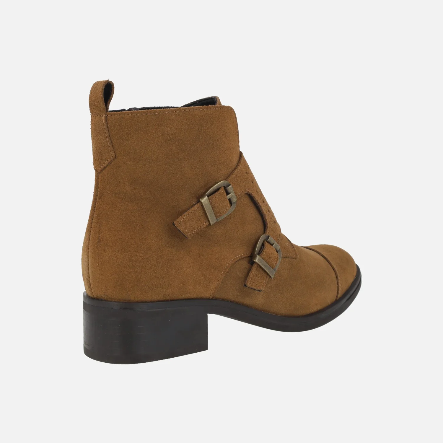 Botines clásicos con dos hebillas en serraje - Image 3