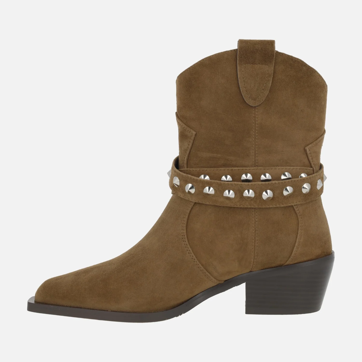 Botines cowboy Kansas con tiras de tachas y hebillas - Image 3