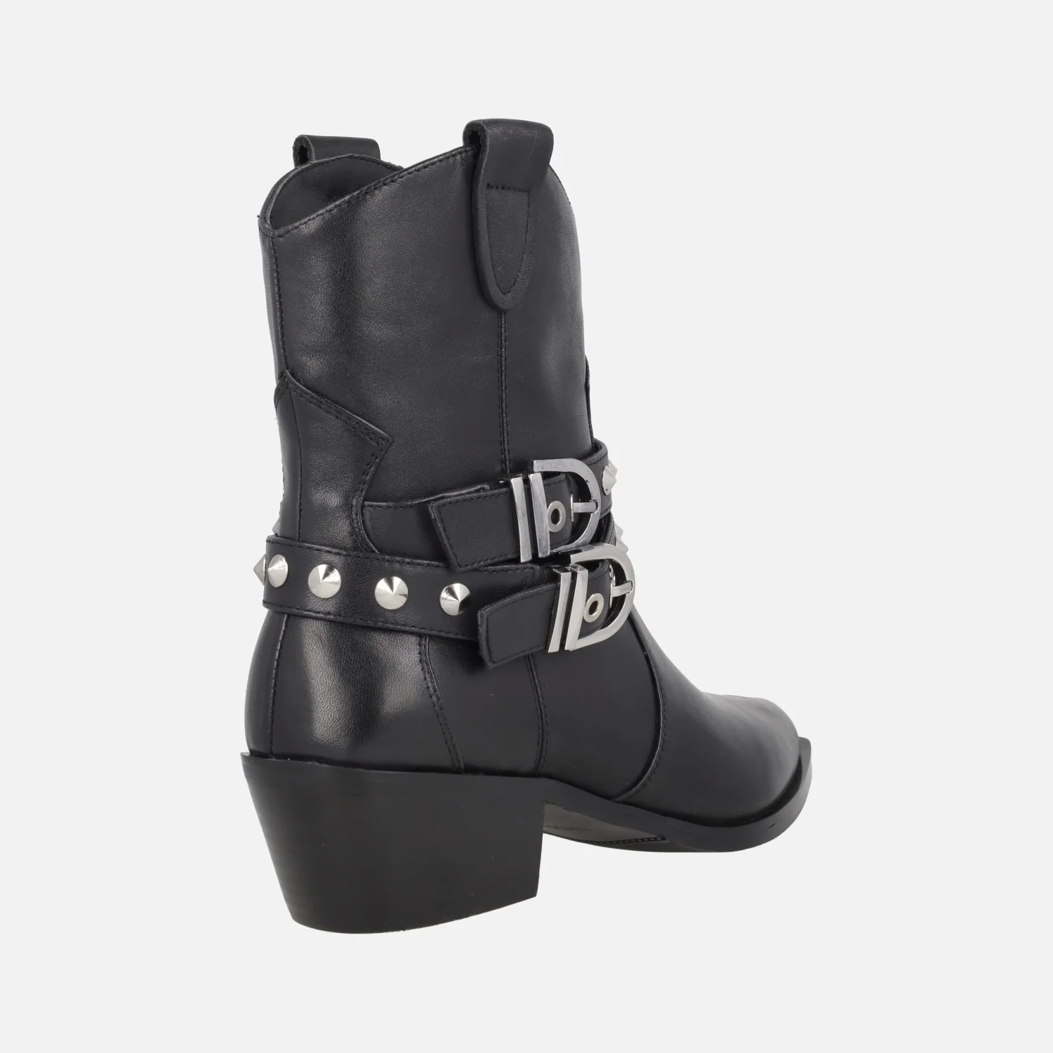 Botines cowboy Kansas con tiras de tachas y hebillas - Image 9