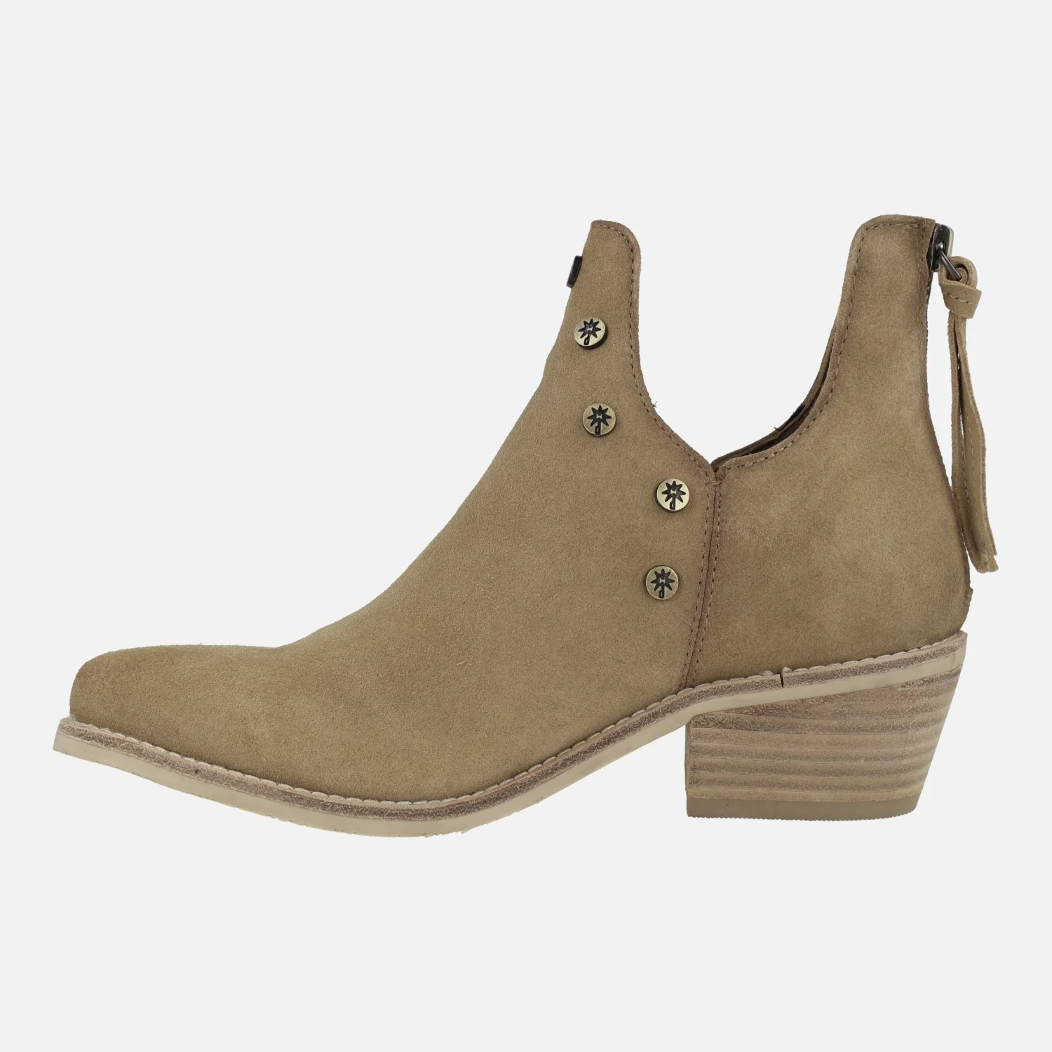 Botines Cut out con remaches y cremallera trasera - Image 3