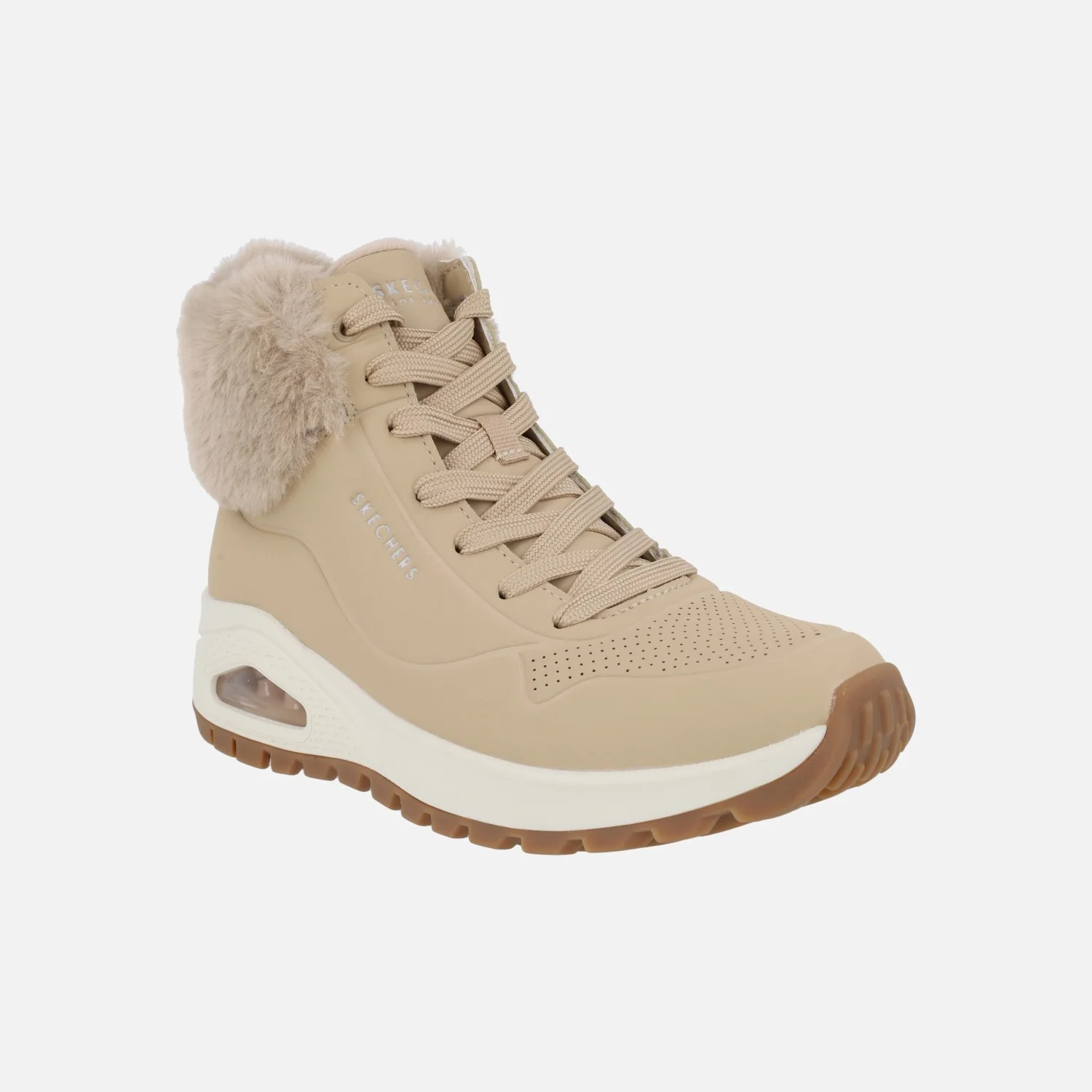 Botines de cordones con cuello de pelo Uno Rugged Fall Air Sand - Image 2