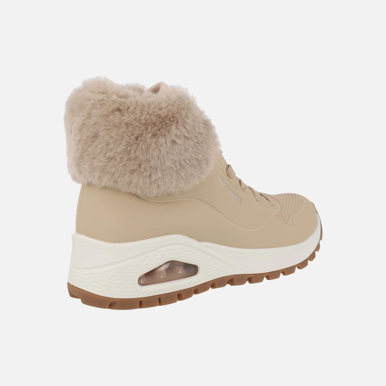 Botines de cordones con cuello de pelo Uno Rugged Fall Air Sand - Image 4