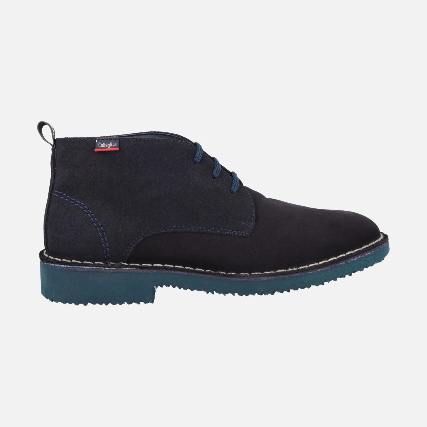 Botines de cordones en ante para hombre
