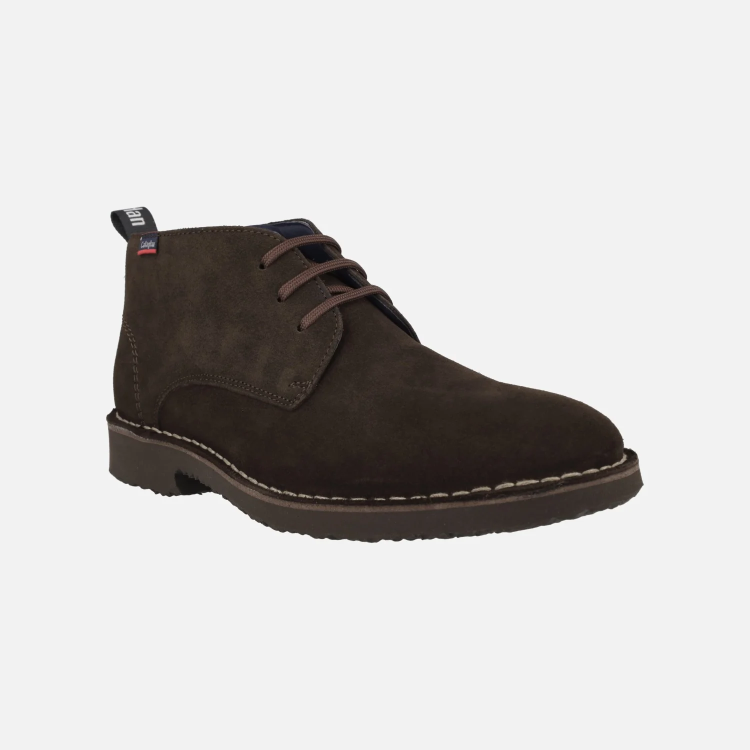 Botines de cordones en ante para hombre - Image 8