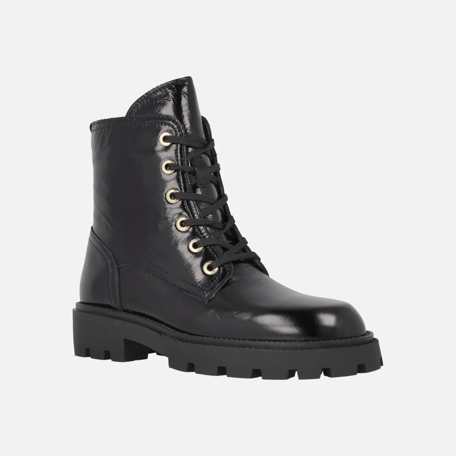 Botines de cordones en piel charol Agnes - Image 2