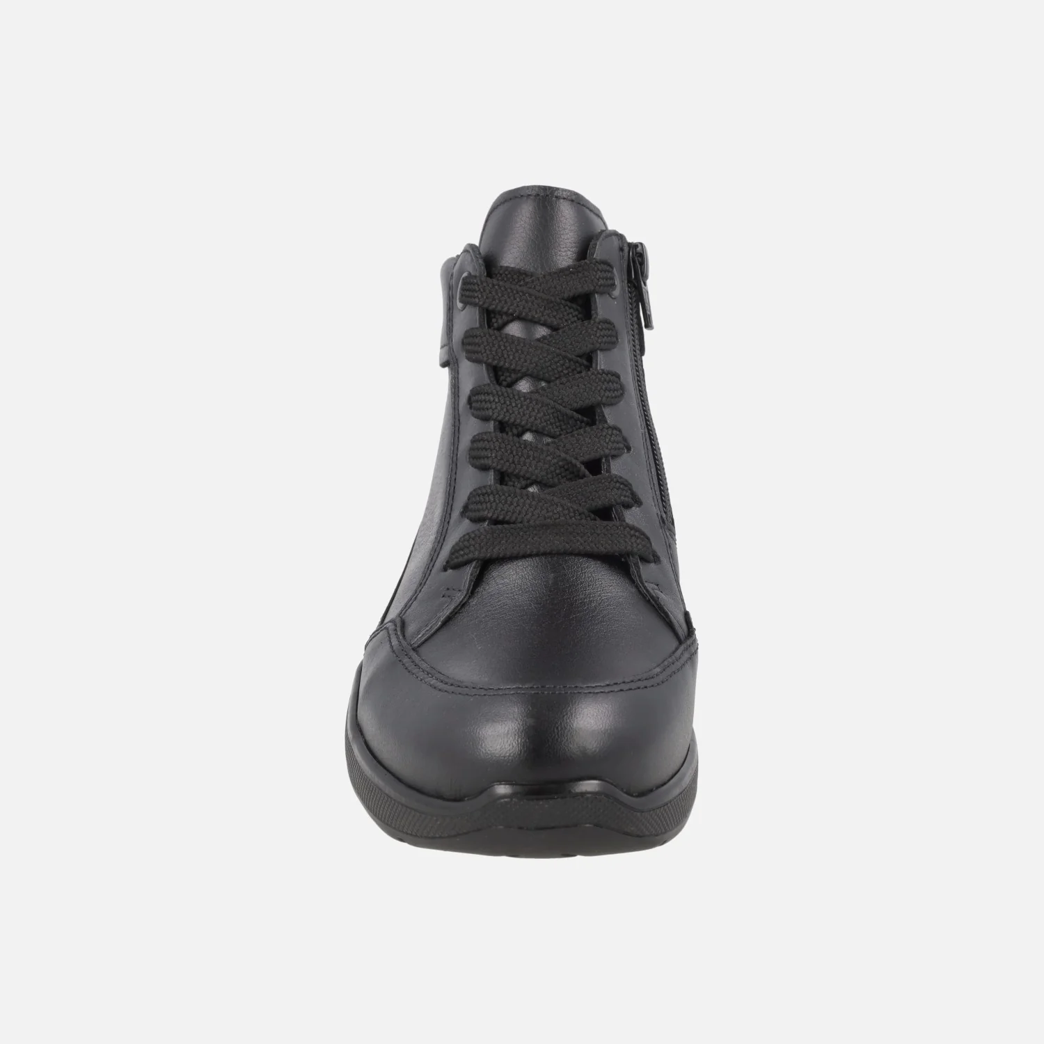 Botines de cordones en piel negra con cremallera y membrana Gore tex - Image 4