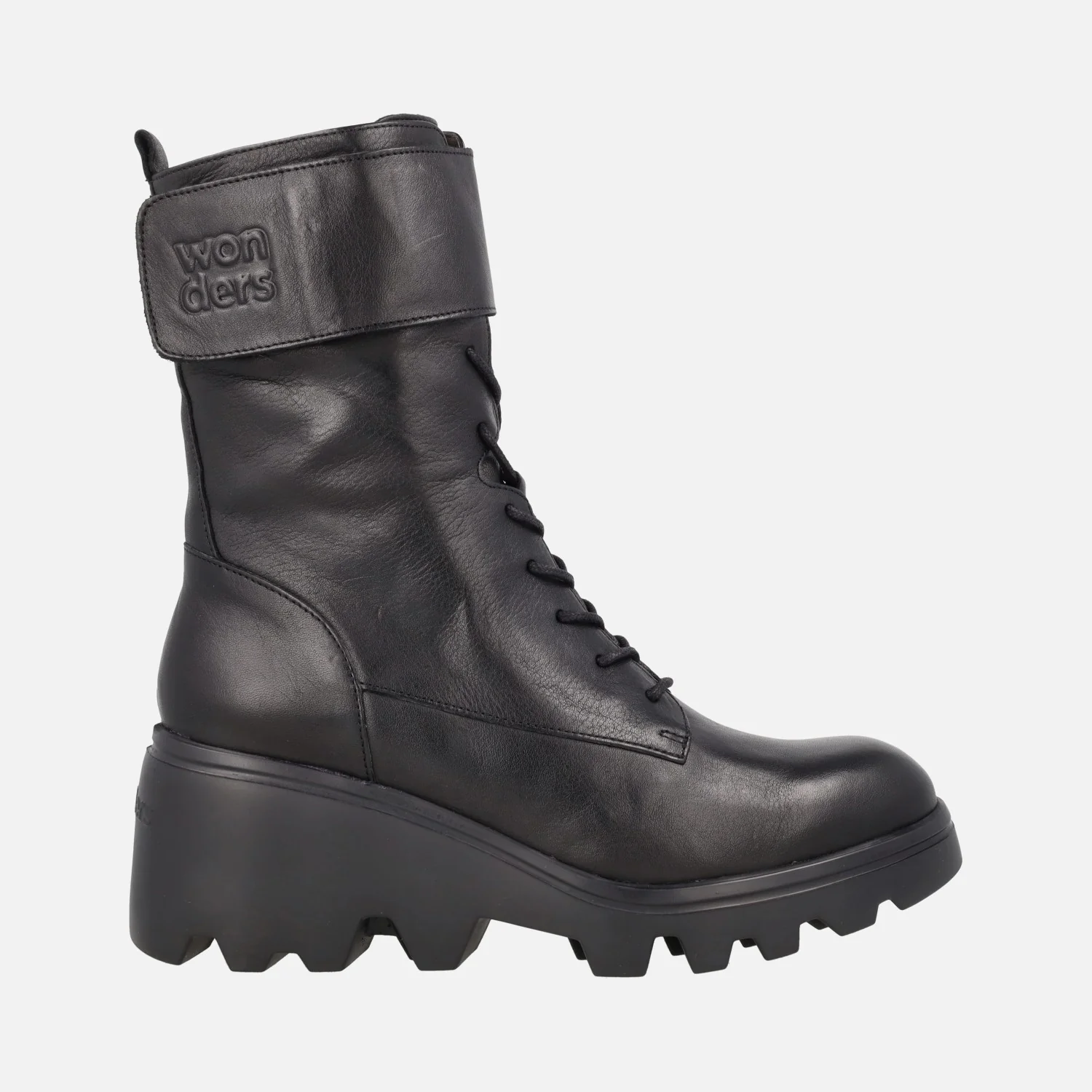 Botines de cordones en piel negra Toronto 21