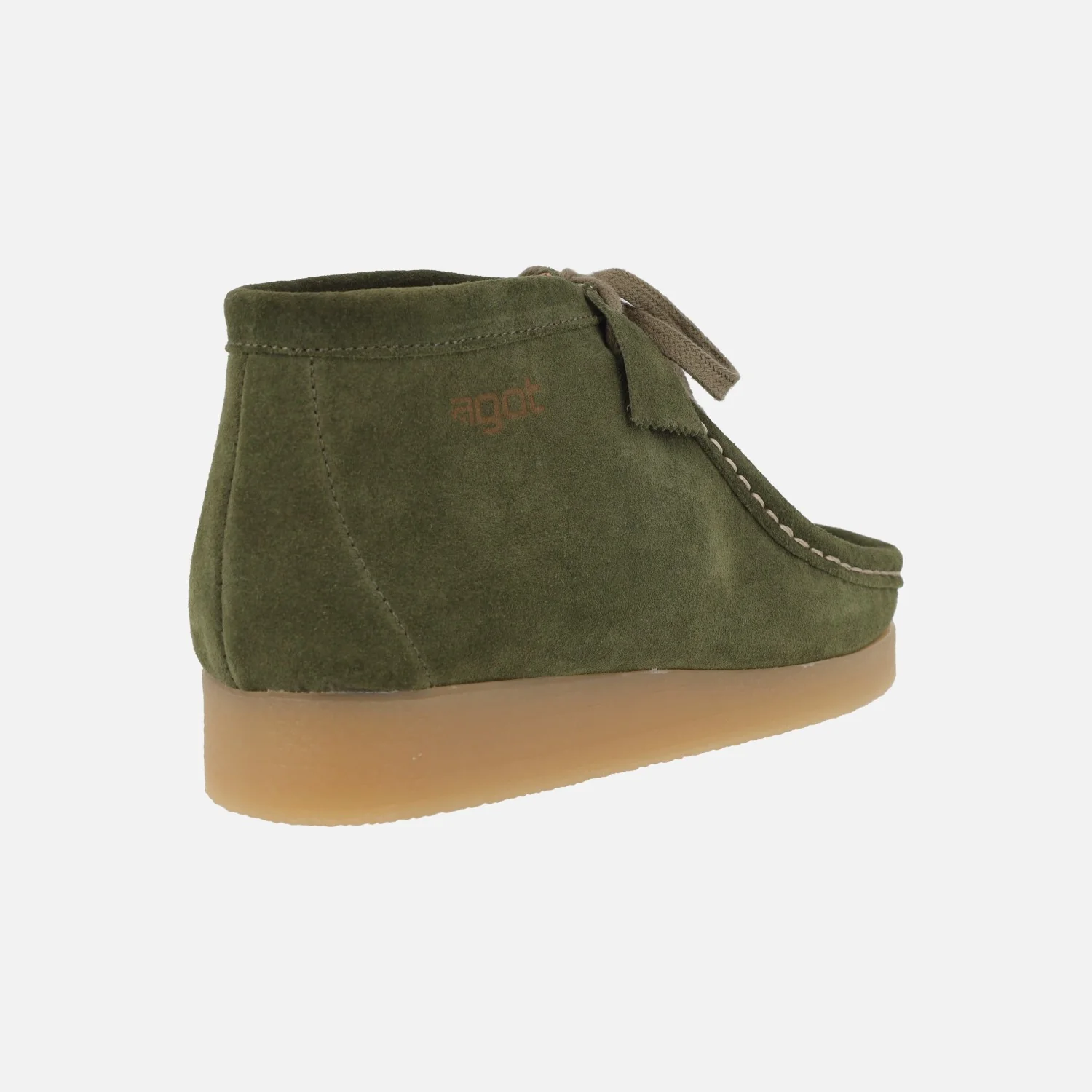 Botines de cordones en piel serraje estilo wallabee - Image 4