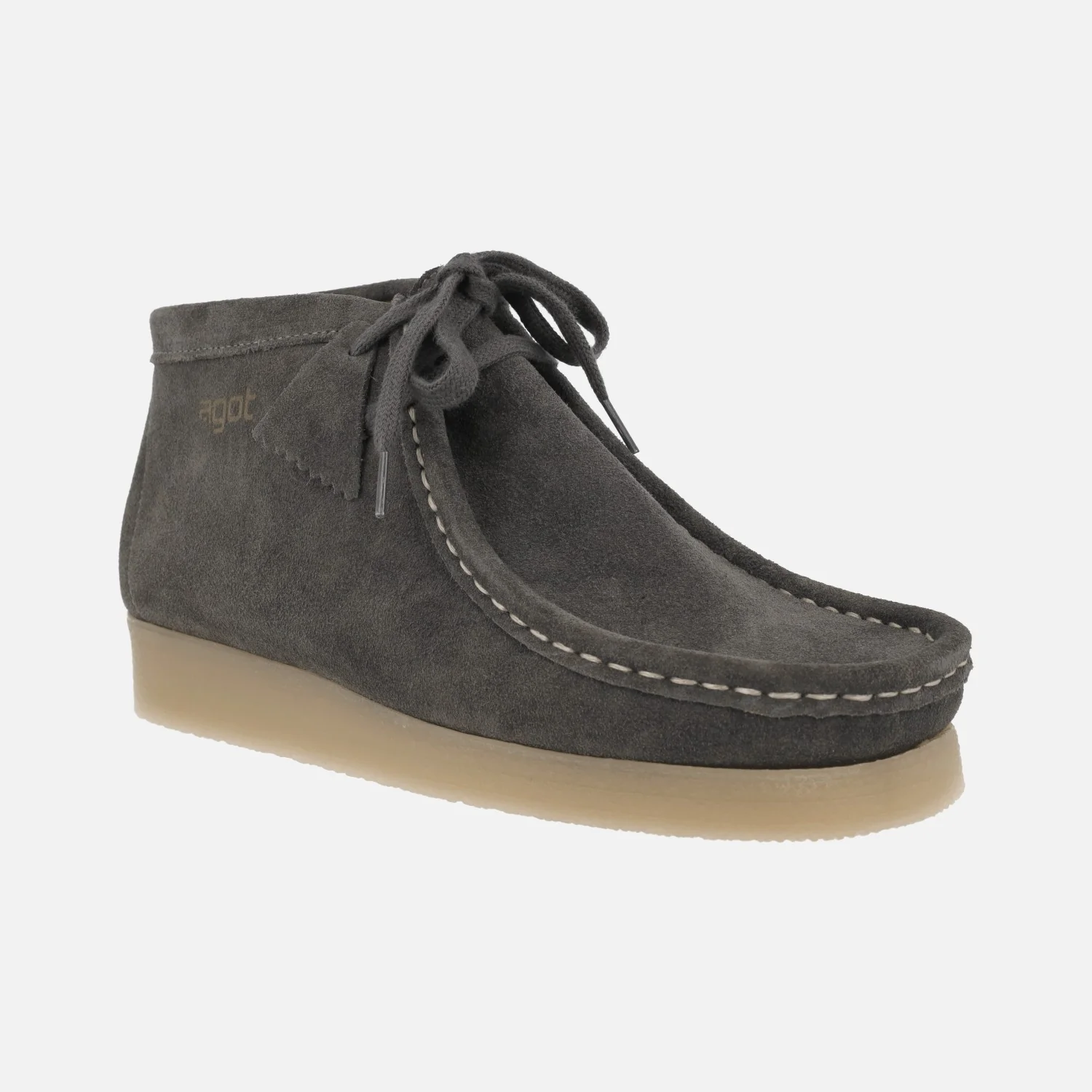 Botines de cordones en piel serraje estilo wallabee - Image 6