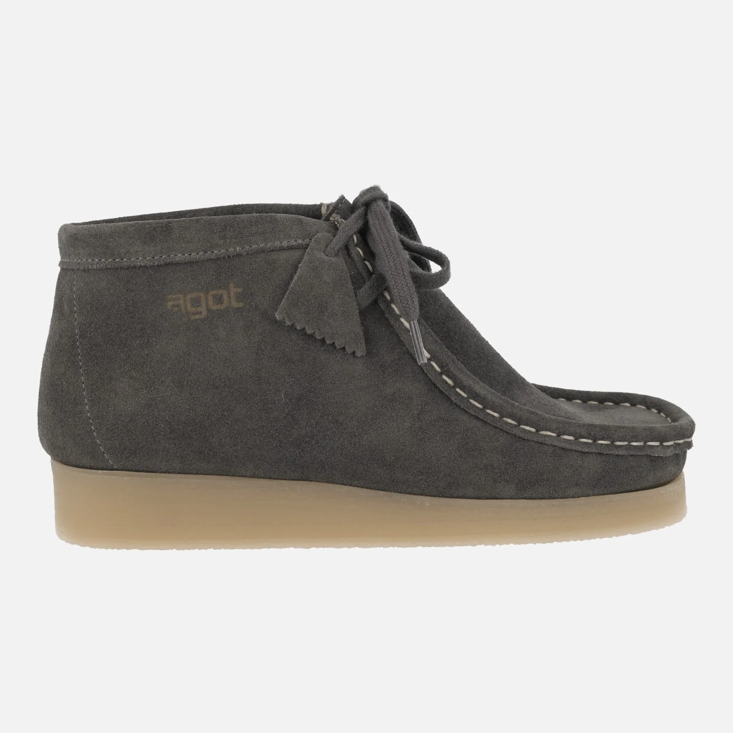 Botines de cordones en piel serraje estilo wallabee - Image 7