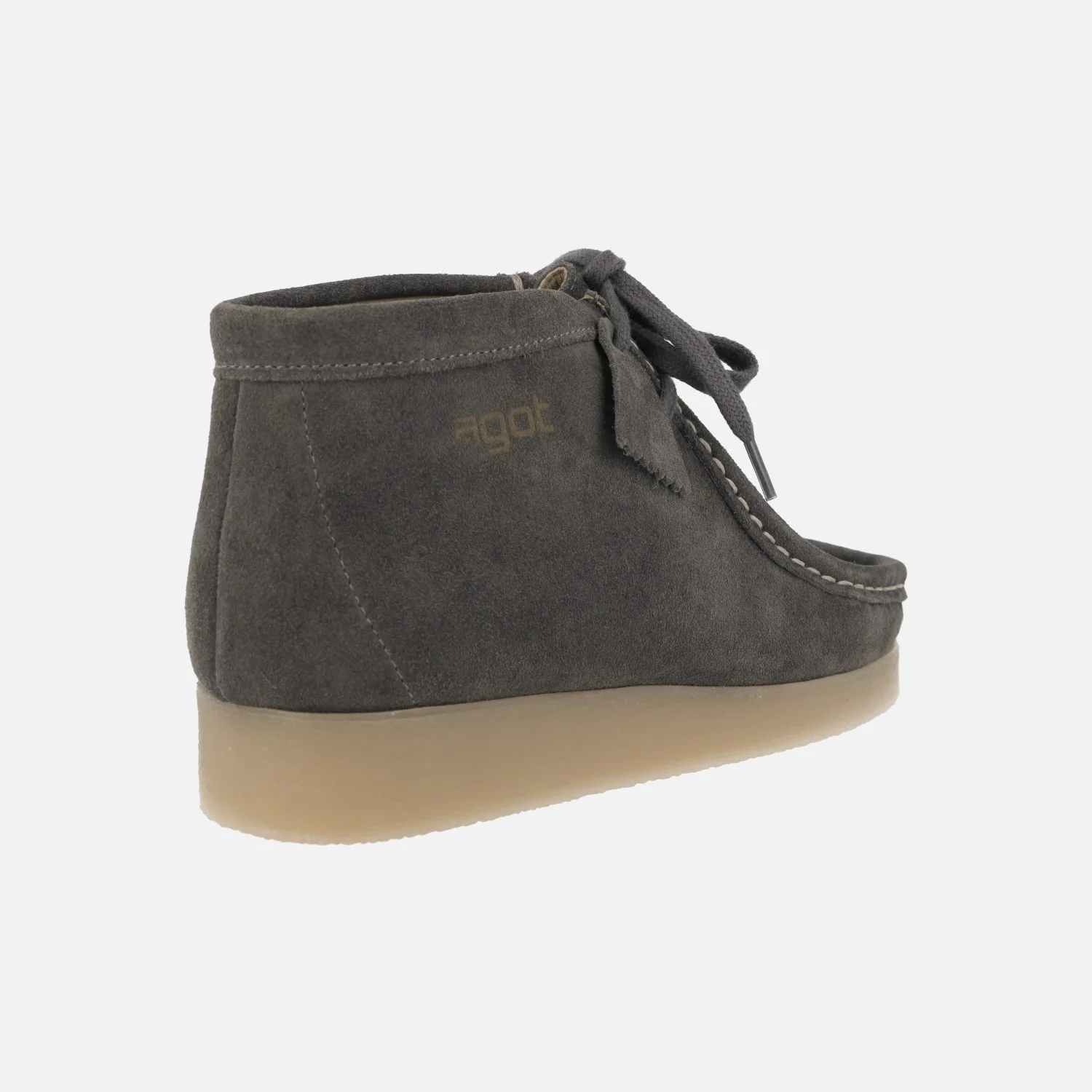 Botines de cordones en piel serraje estilo wallabee - Image 9