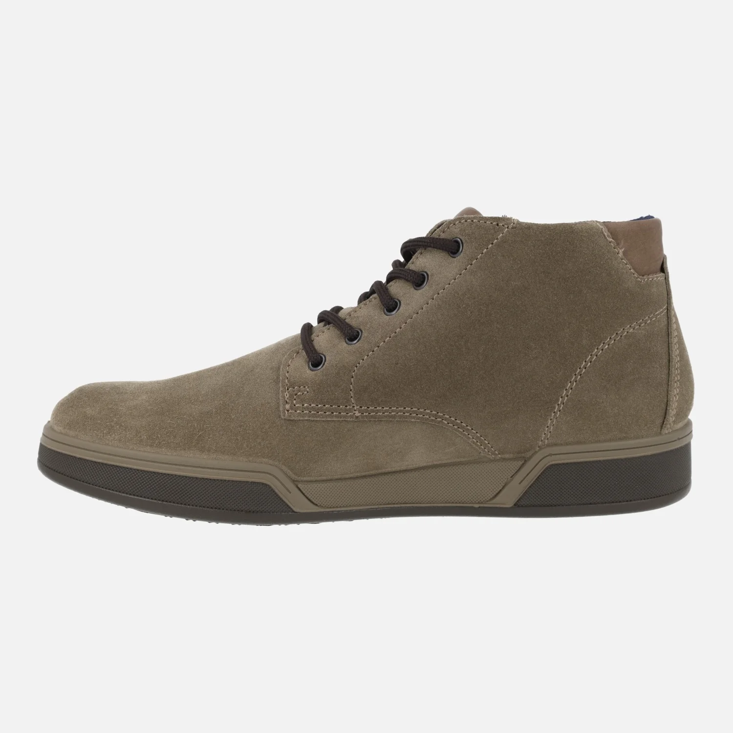 Botines de cordones para hombre en serraje taupe con membrana Gore-tex - Image 3