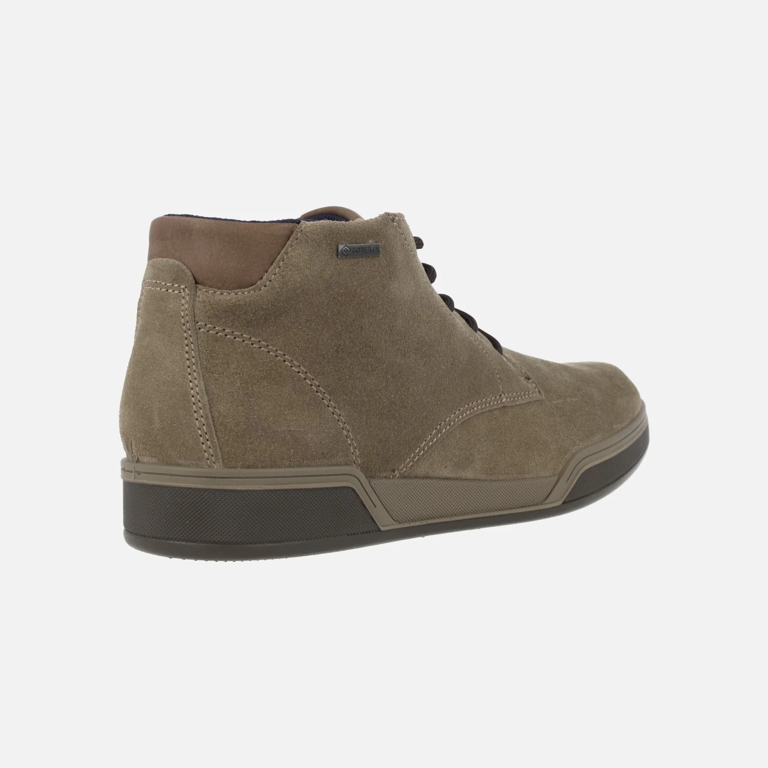 Botines de cordones para hombre en serraje taupe con membrana Gore-tex - Image 4