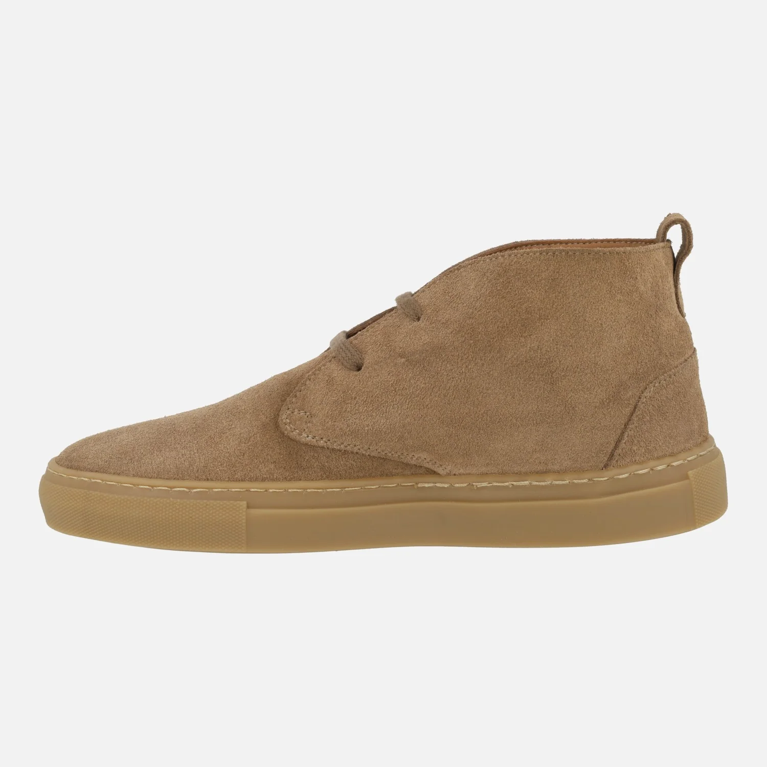 Botines de cordones para hombre en serraje camel BUG - Image 3