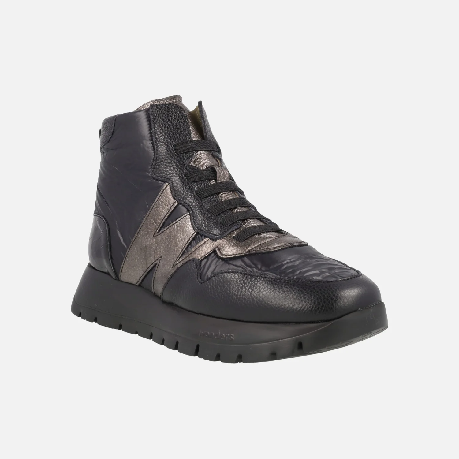 Botines de estilo deportivo Odisei 93 en combinado negro/plomo - Image 2