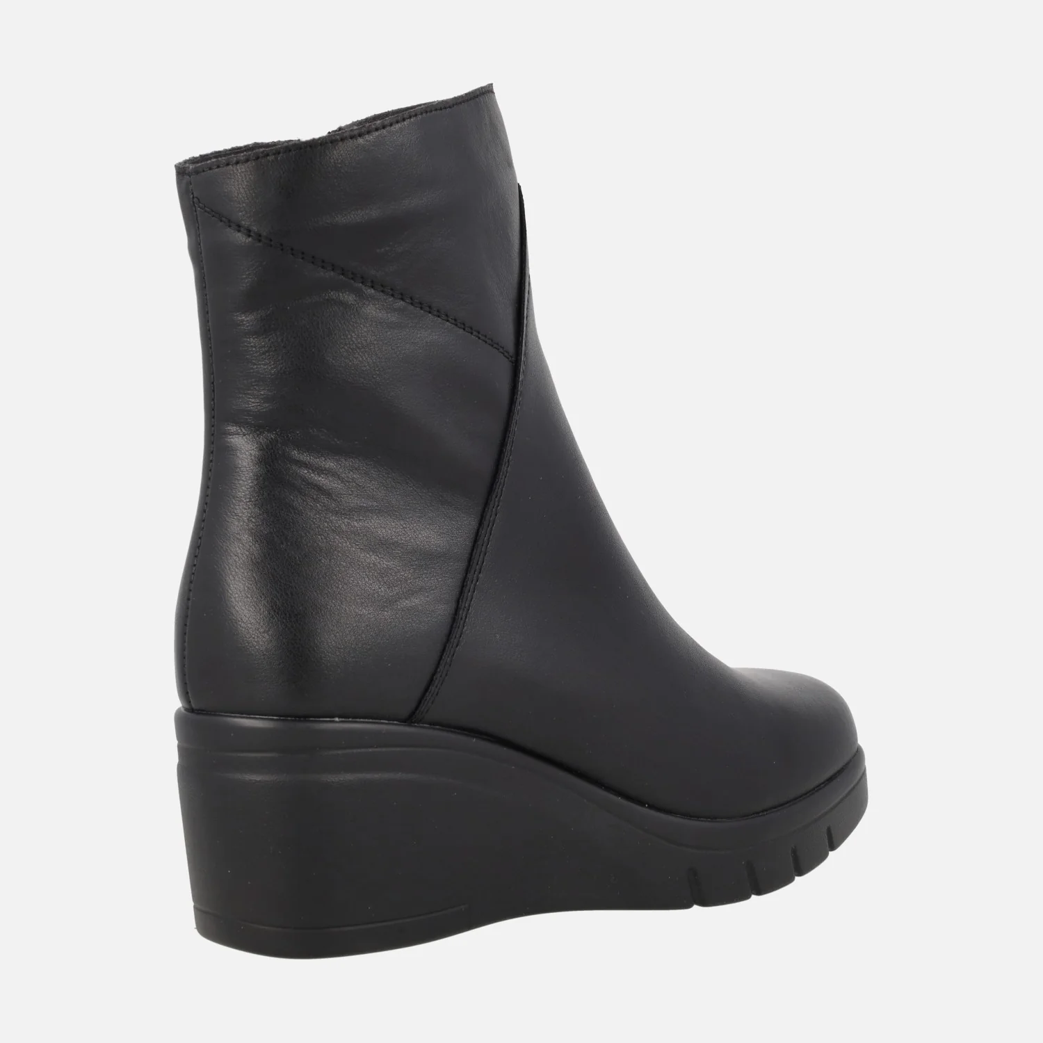 Botines de piel con cuña de goma - Image 3