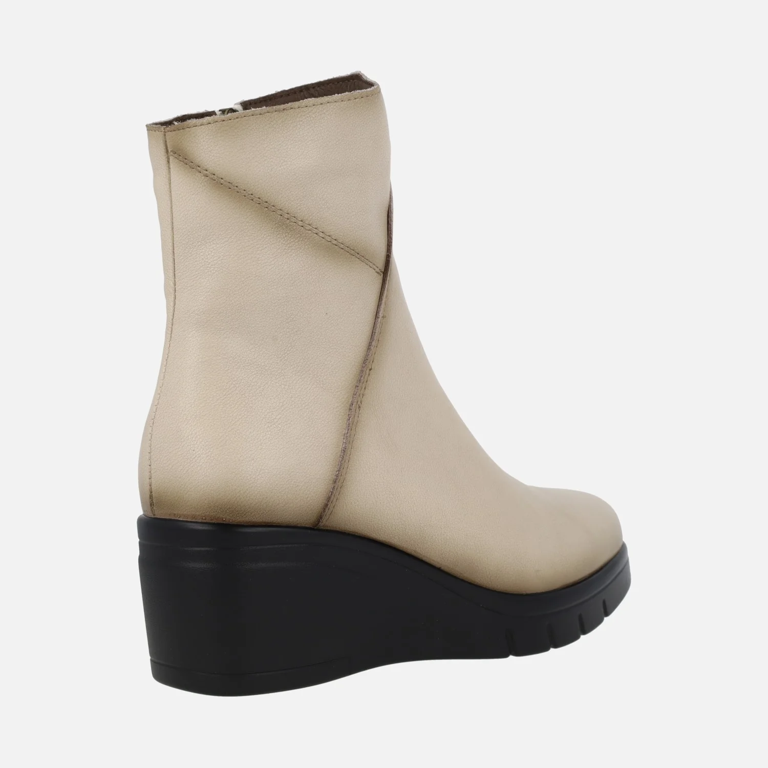 Botines de piel con cuña de goma - Image 8