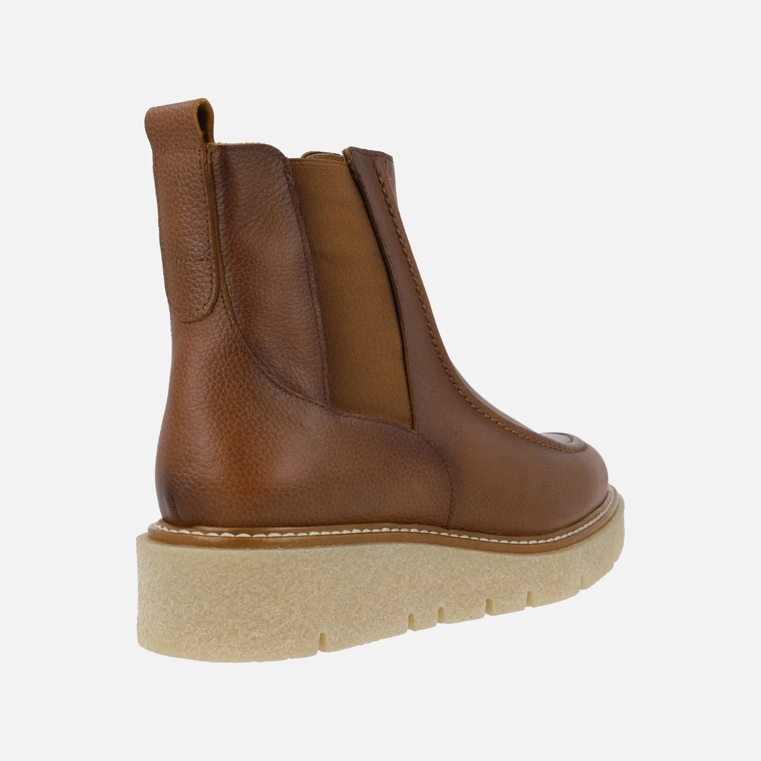 Botines de piel estilo chelsea con plataforma de goma - Image 4