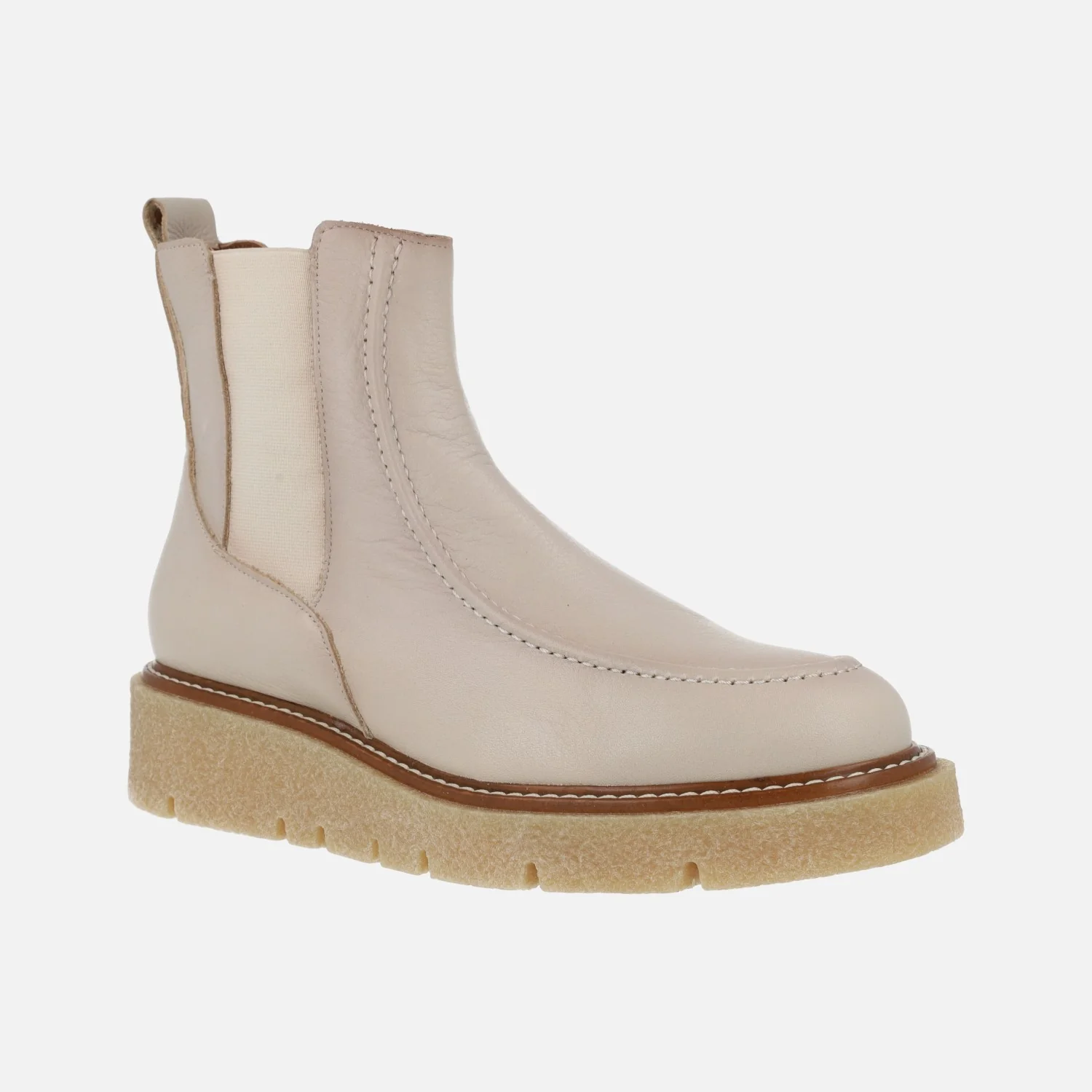 Botines de piel estilo chelsea con plataforma de goma - Image 7