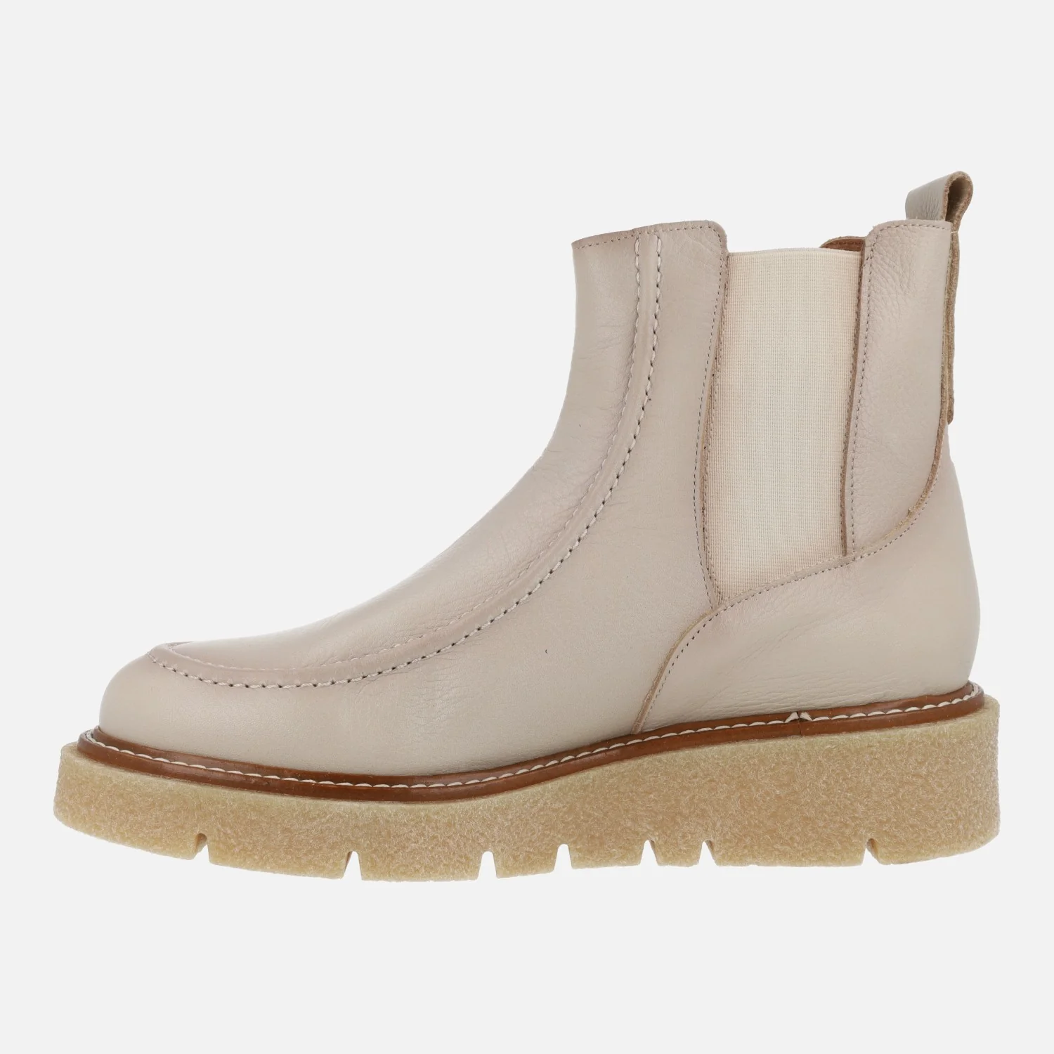 Botines de piel estilo chelsea con plataforma de goma - Image 8