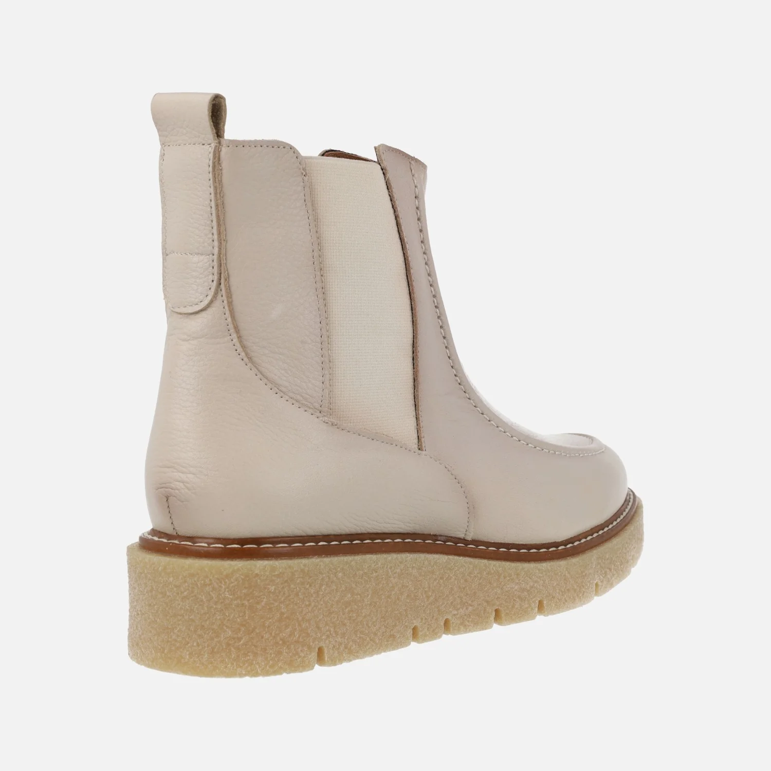 Botines de piel estilo chelsea con plataforma de goma - Image 9