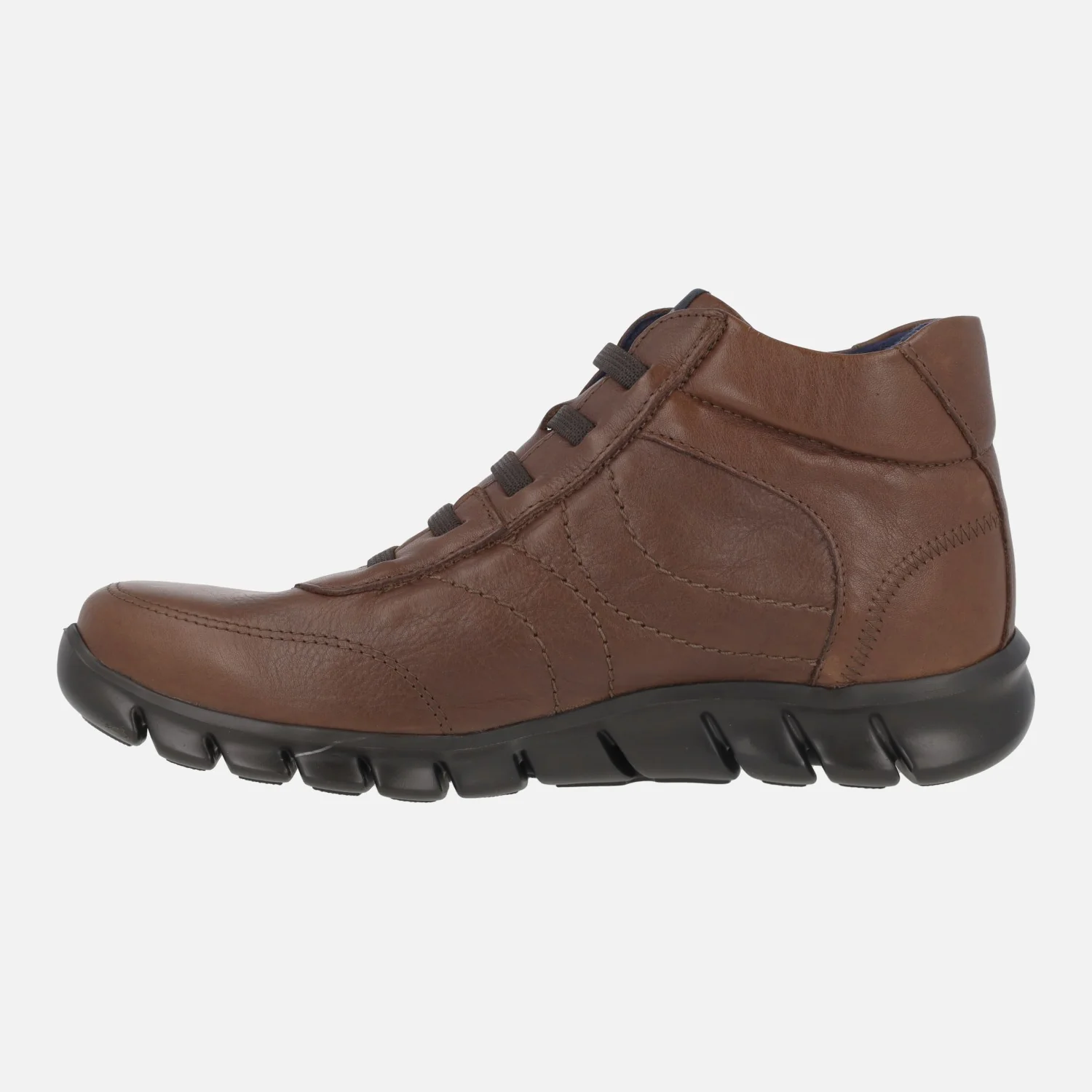 Botines de piel estilo deportivo para hombre con cordones elásticos - Image 10