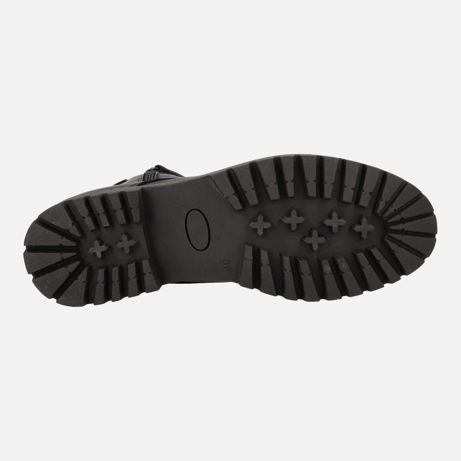Botines de piel estilo militar con cordones y cremallera exterior - Image 6