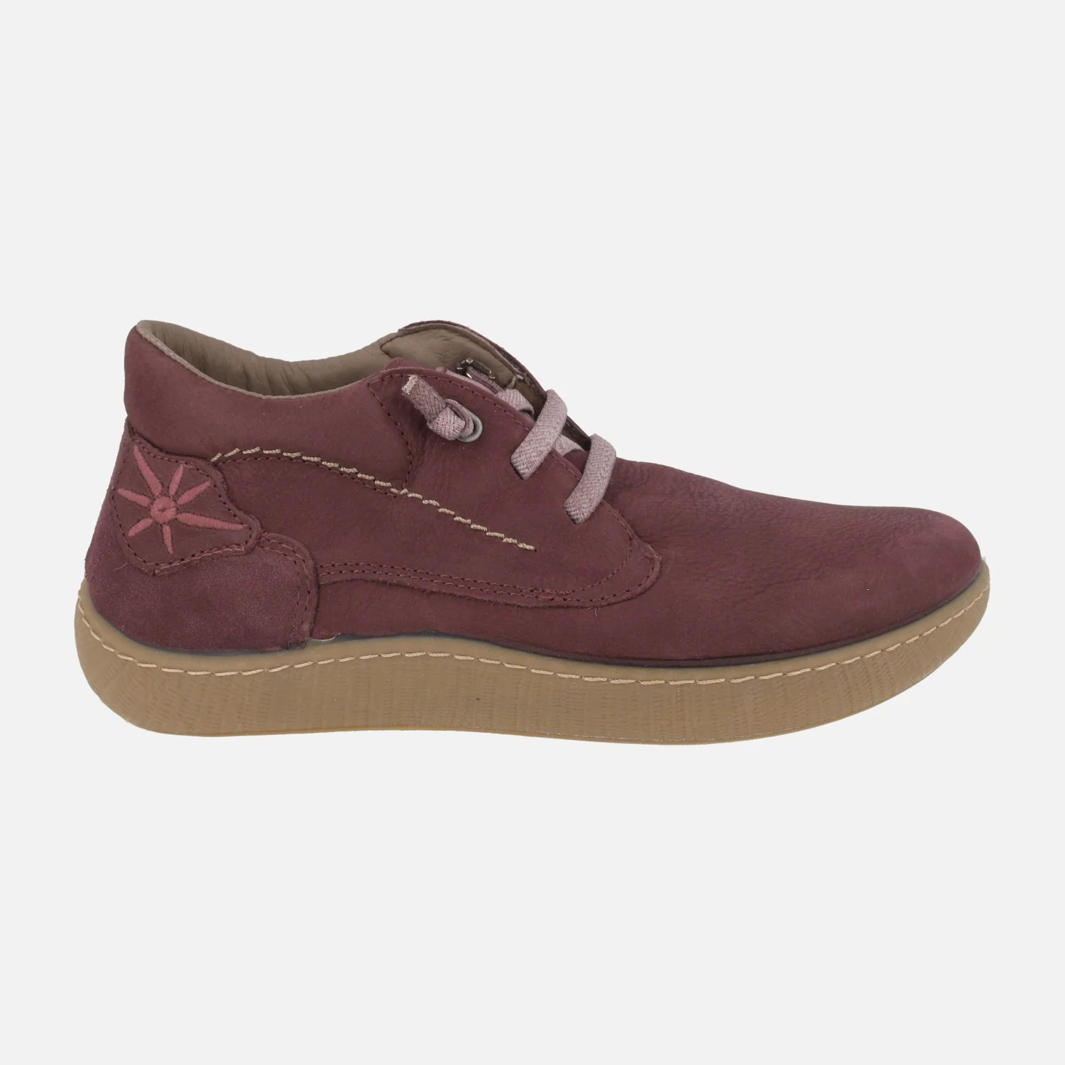 Botines de piel nobuck con cordones elásticos NARU