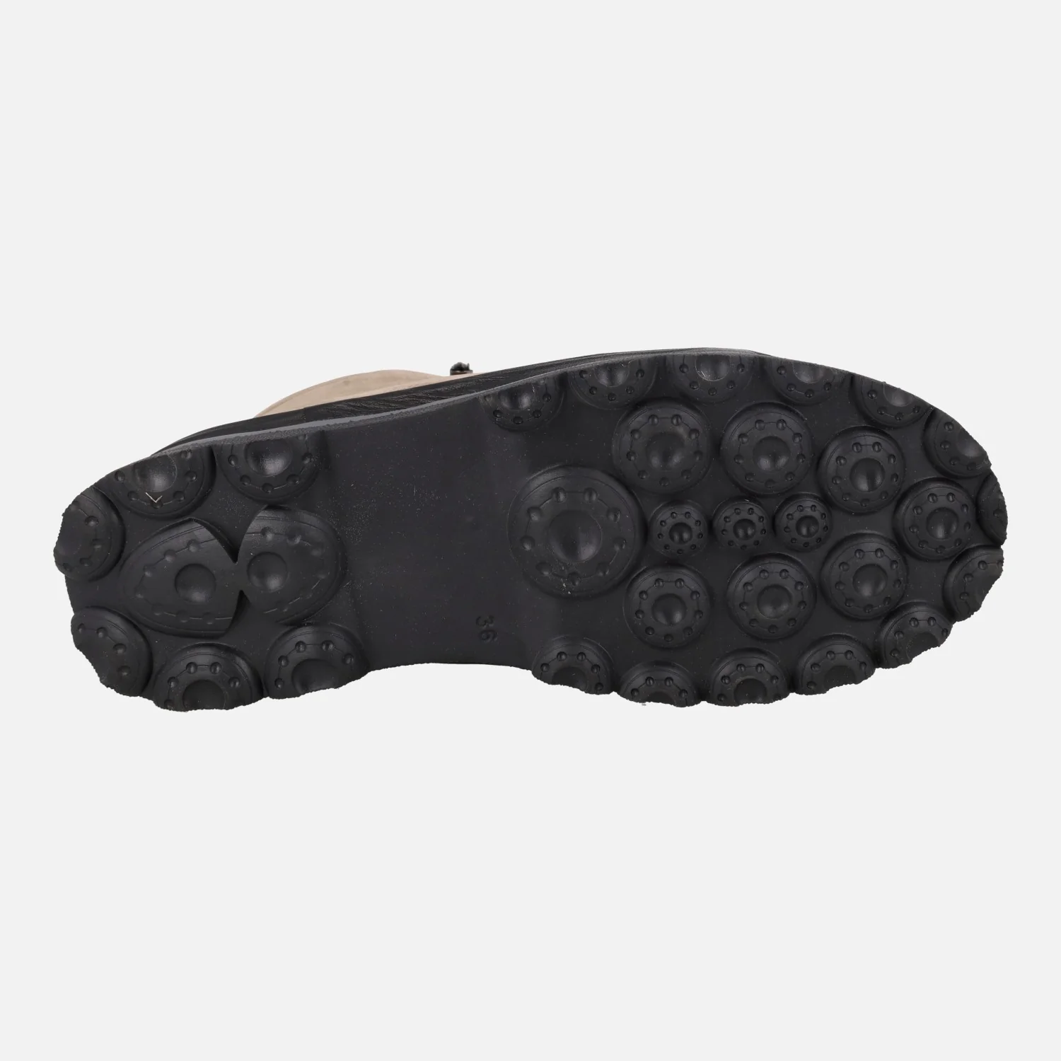 Botines de piel nobuck con cordones elásticos y cremallera - Image 6