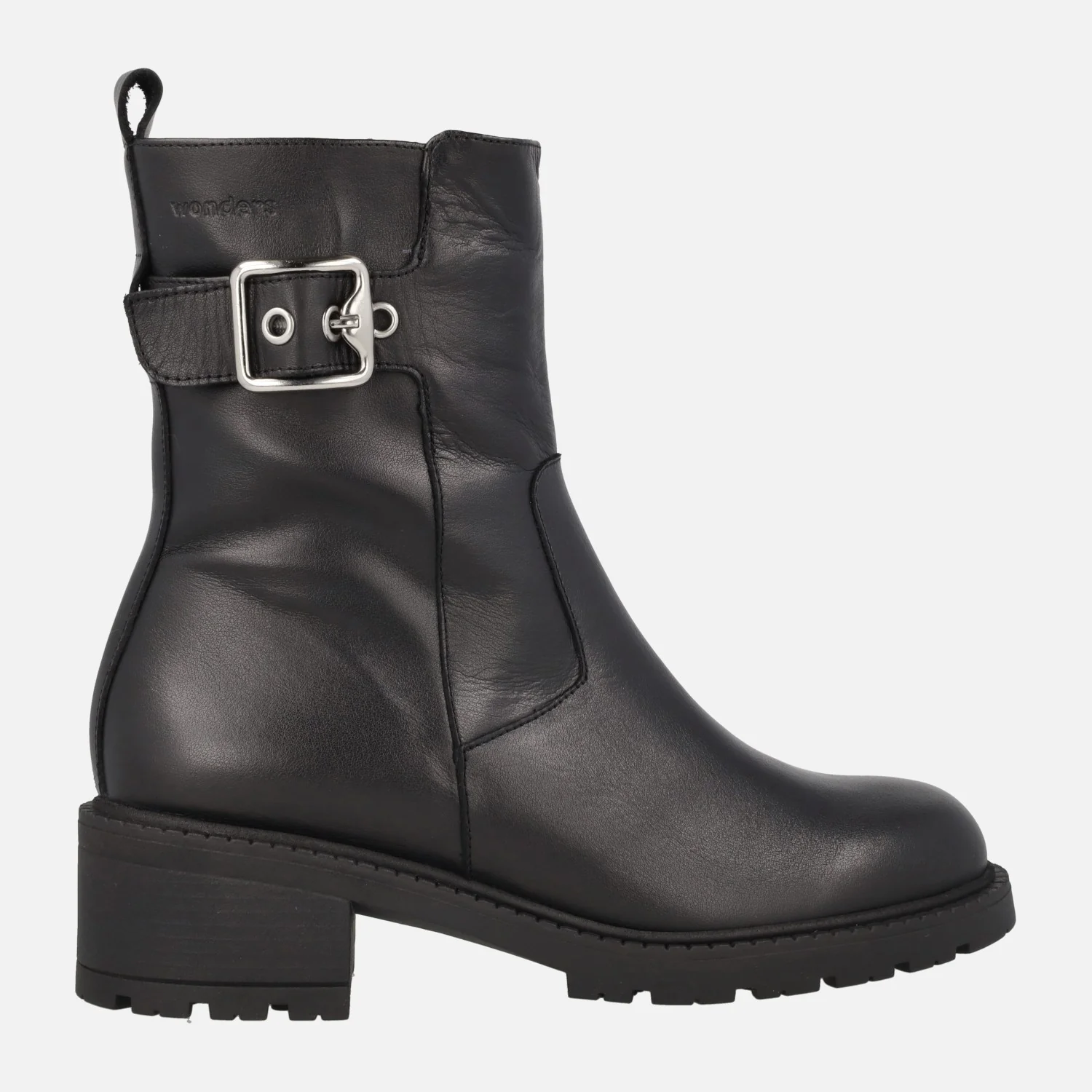 Botines de piel para mujer Wonders con adorno de hebilla - Image 6