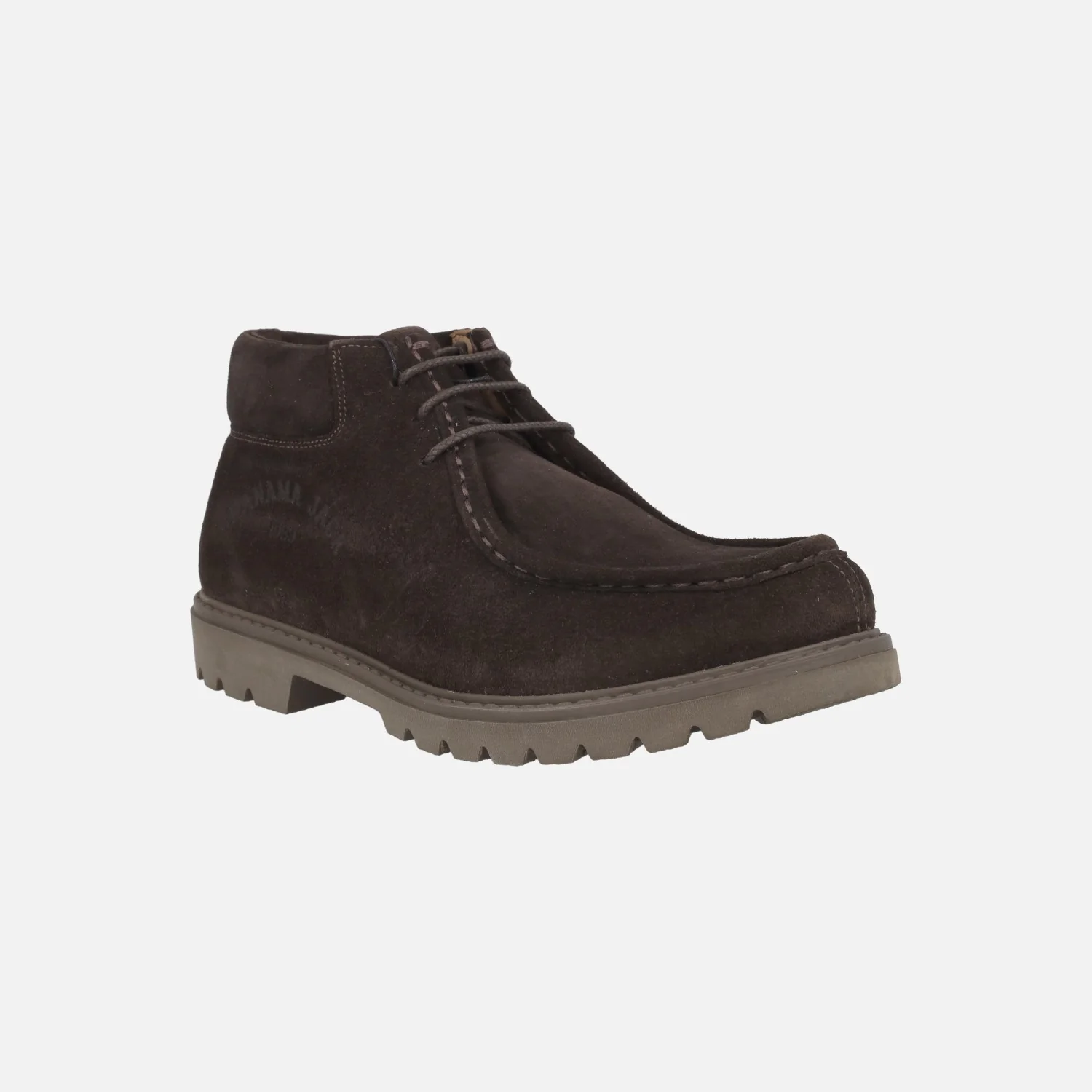 Botines de serraje marrón con cordones para hombre Beker C2 - Image 3
