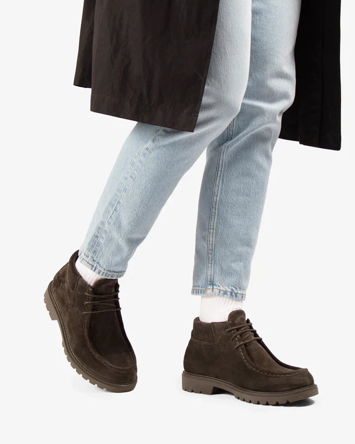 Botines de serraje marrón con cordones para hombre Beker C2 - Image 9