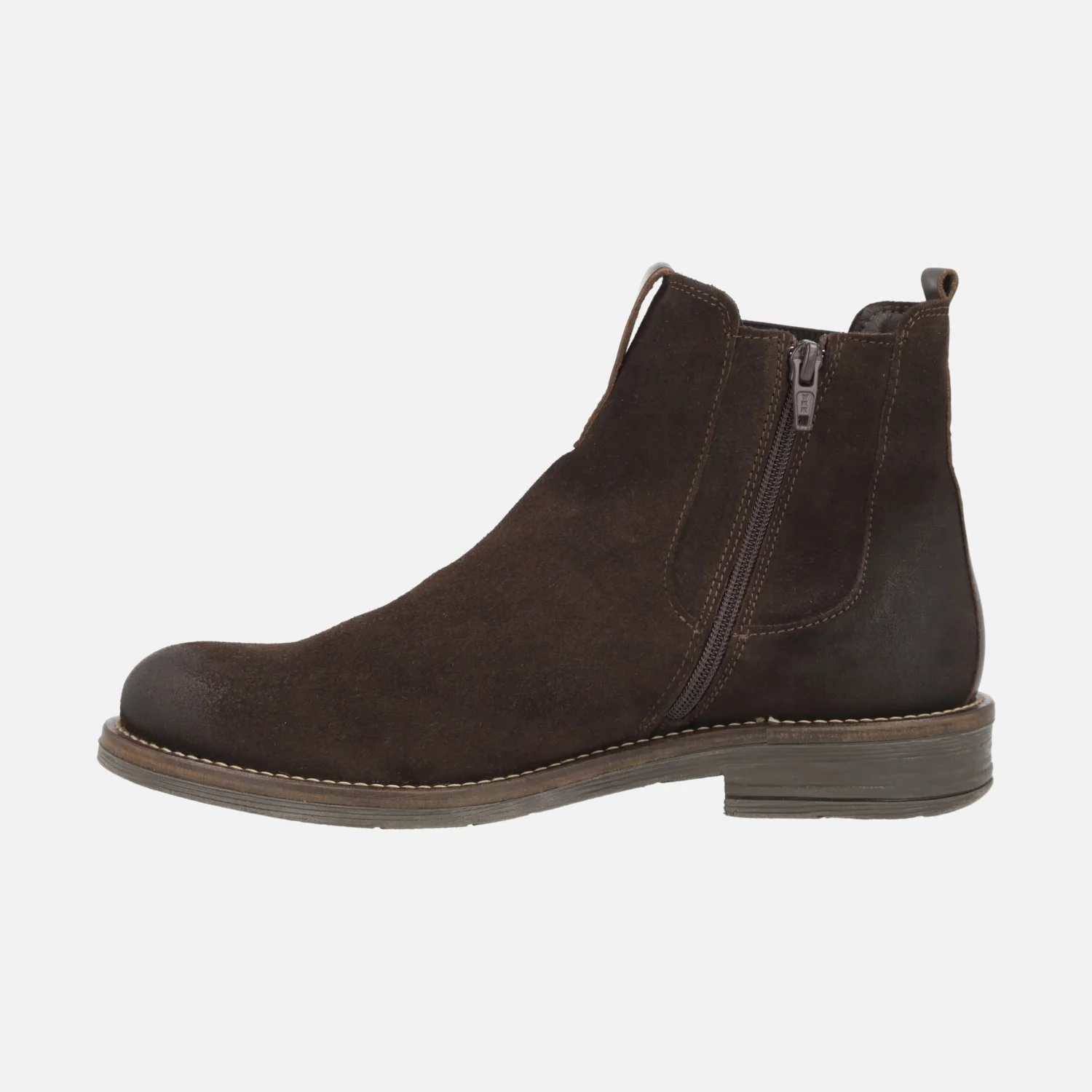 Botines de serraje para hombre estilo chelsea con cremallera - Image 3