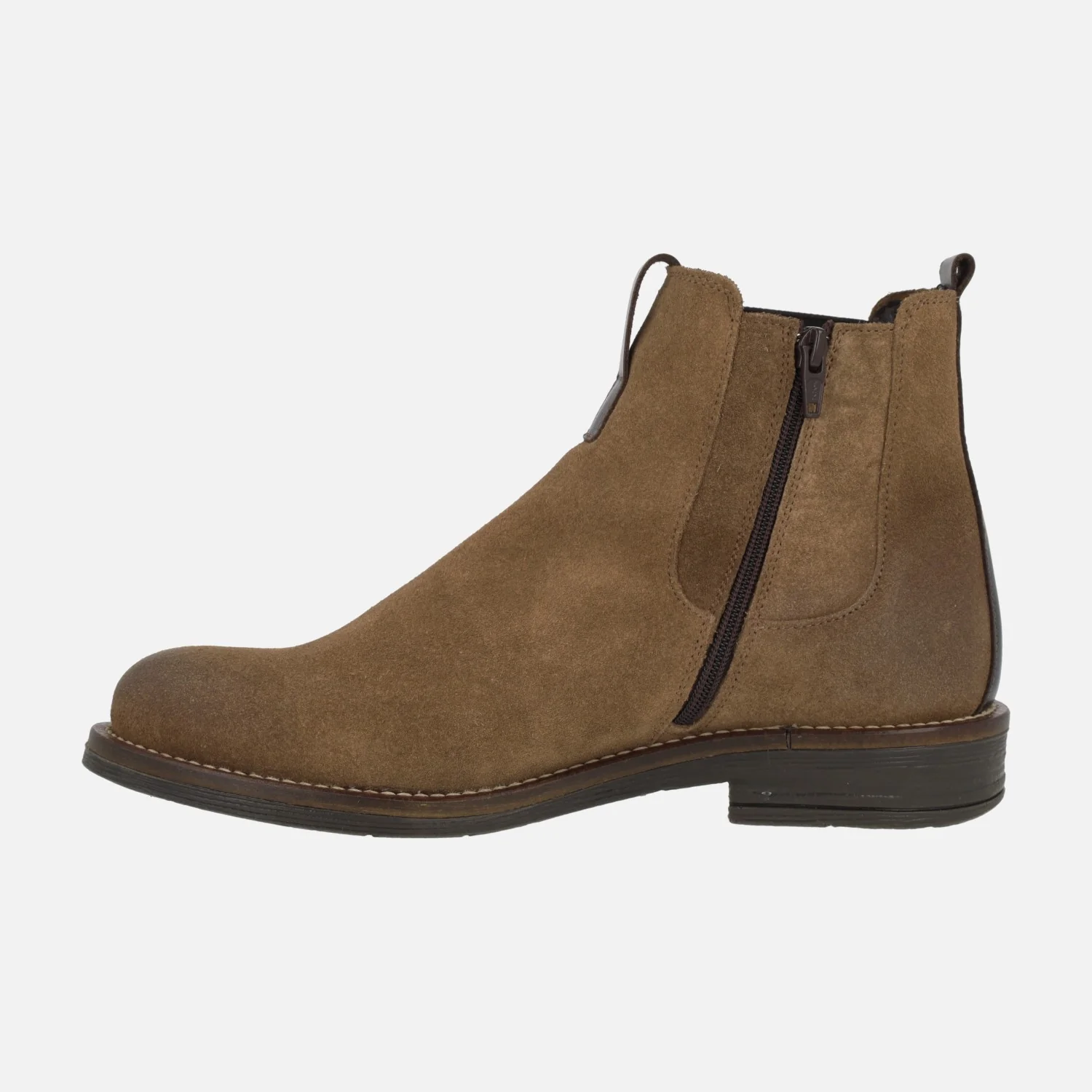 Botines de serraje para hombre estilo chelsea con cremallera - Image 9