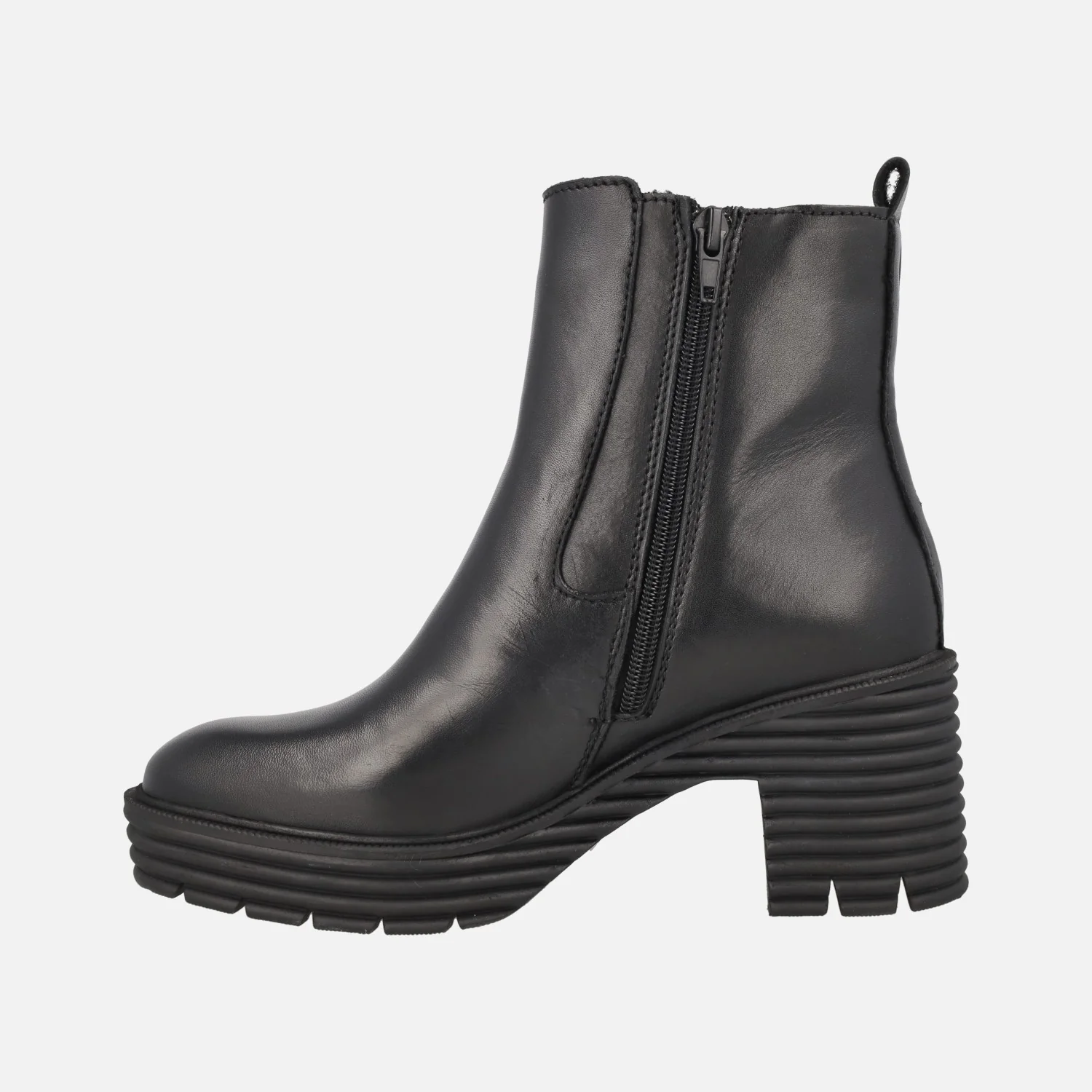Botines de tacón con elástico y cremallera modelo Gladys - Image 4