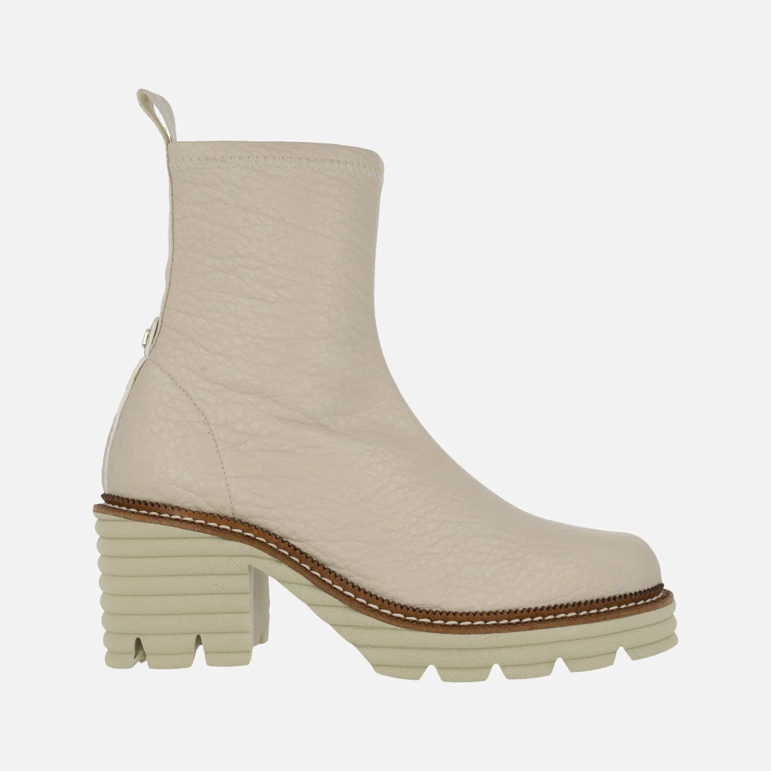 Botines de tacón efecto calcetín Water repelent - Image 13
