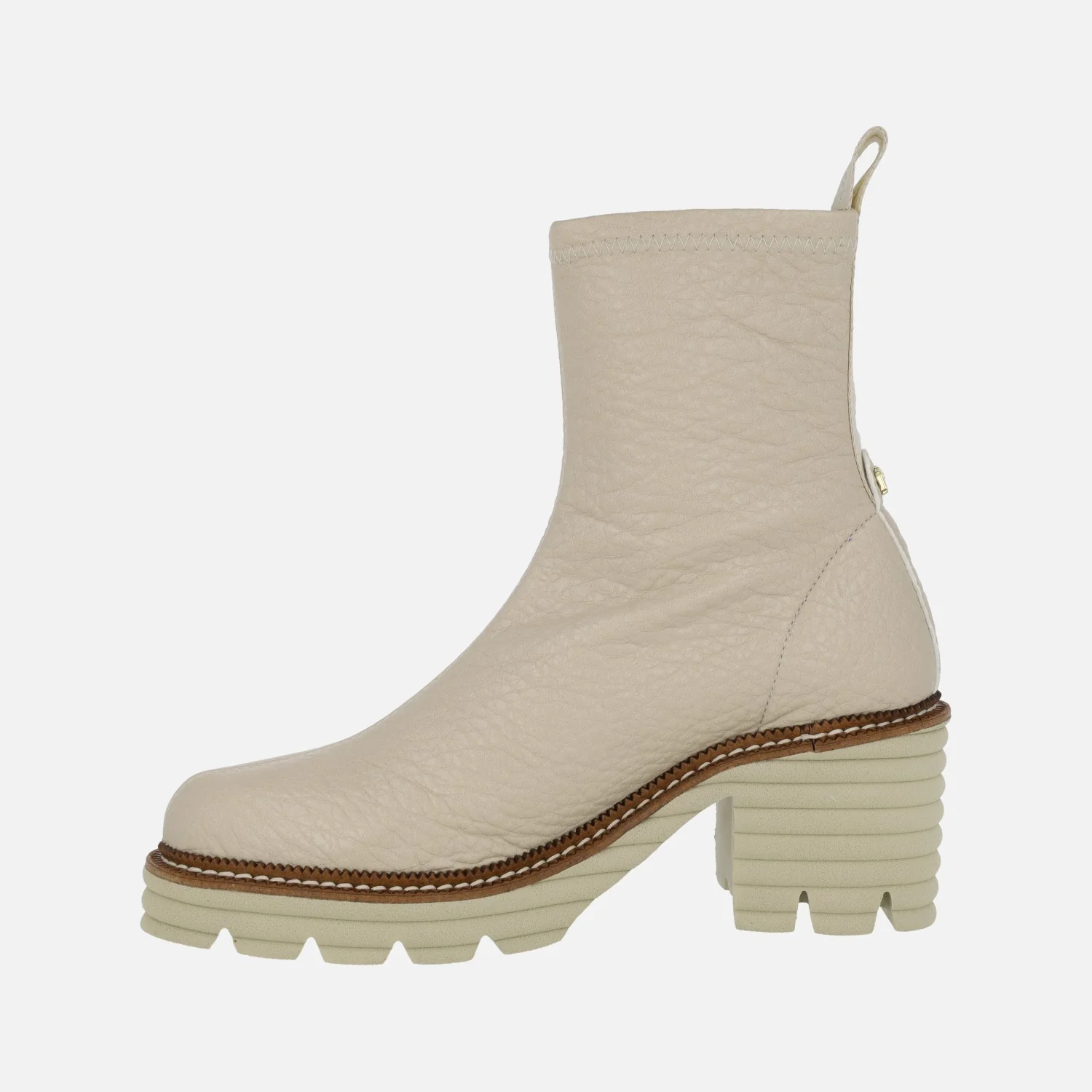 Botines de tacón efecto calcetín Water repelent - Image 15