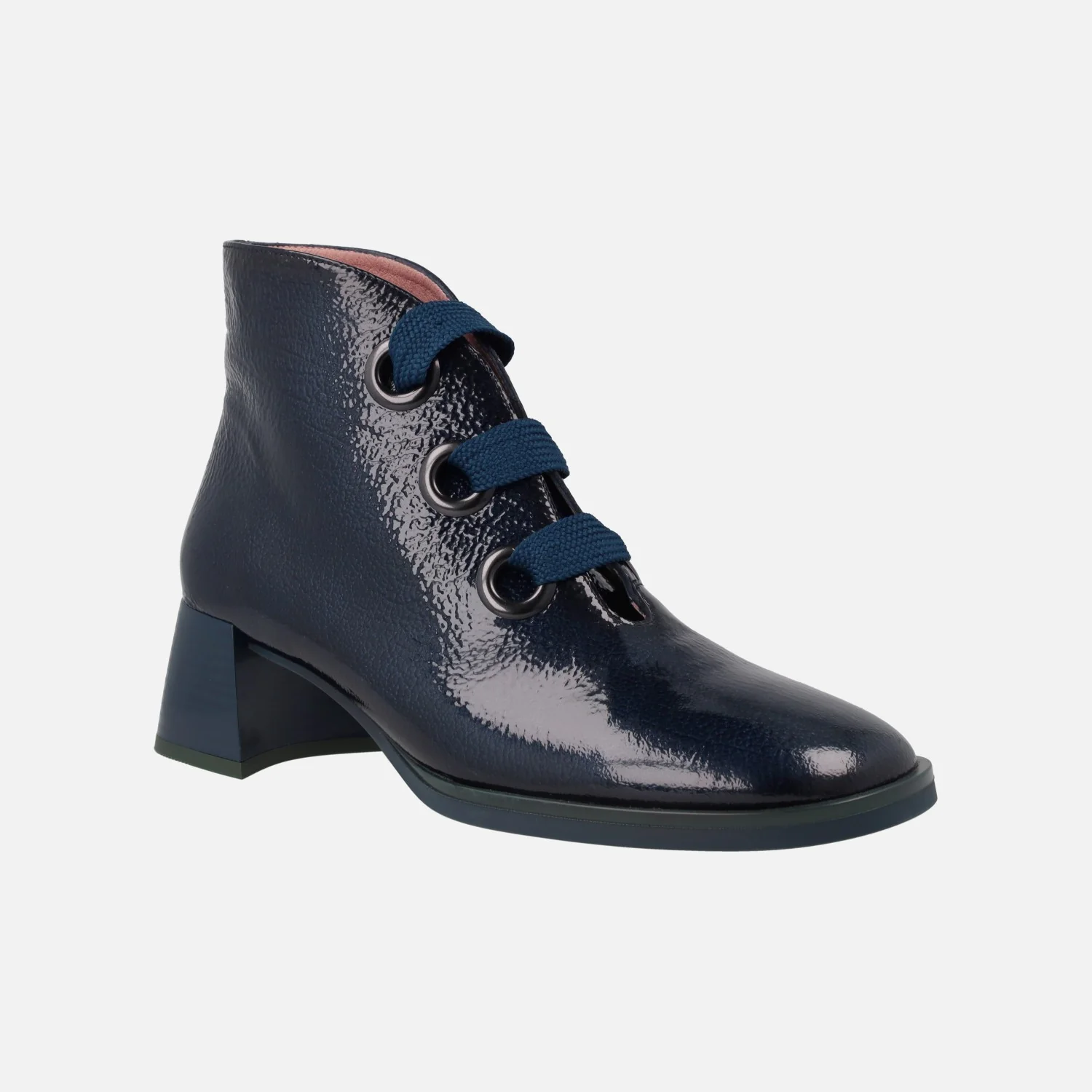 Botines de tacón en charol con cordones Hispanitas Milan - Image 2