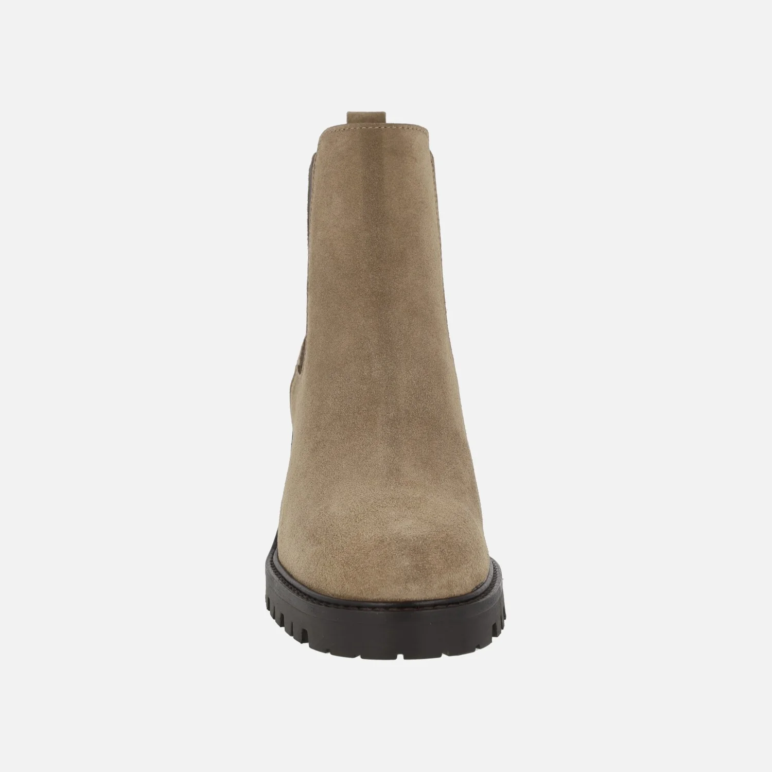 Botines de tacón estilo chelsea en serraje taupe Alpe Valley - Image 5