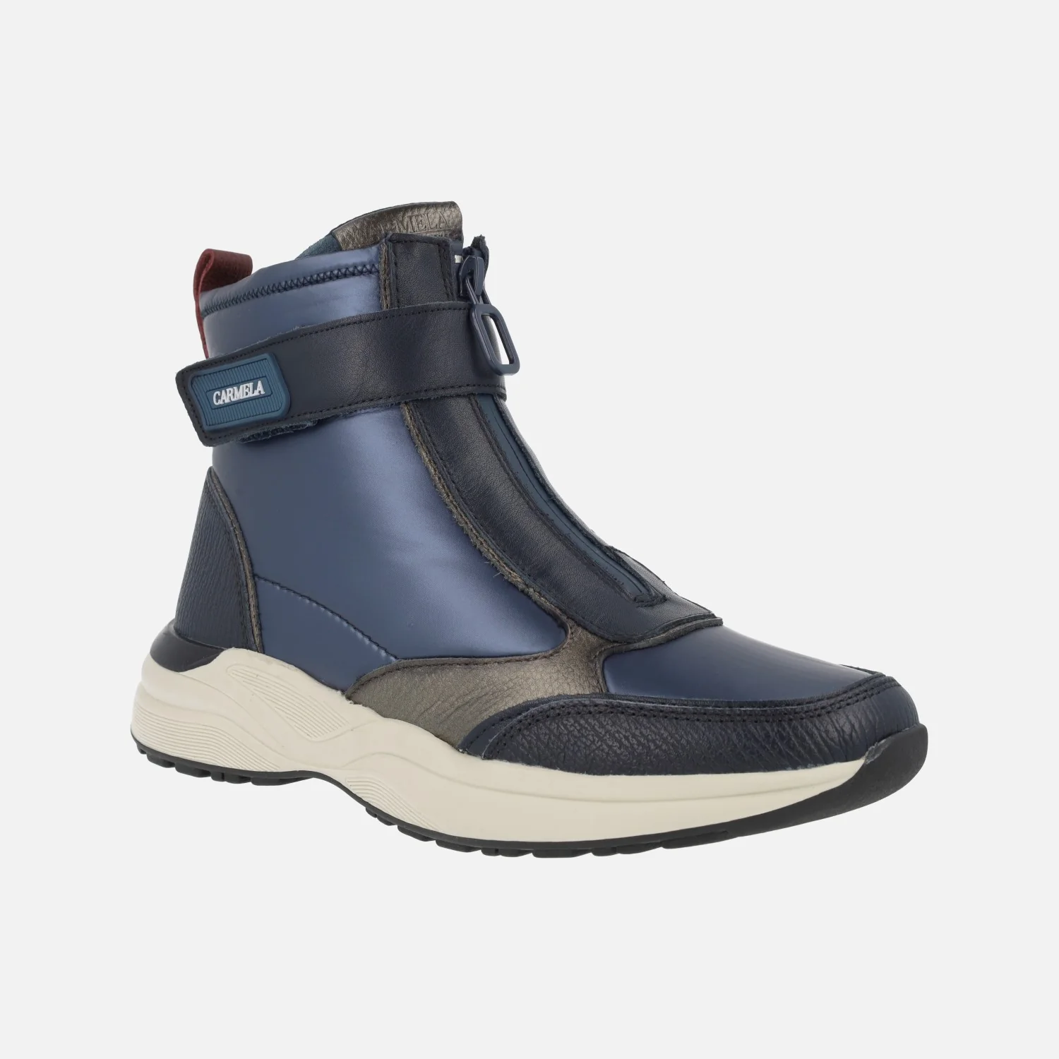 Botines deportivos multi material con cremallera frontal Carmela - Image 2