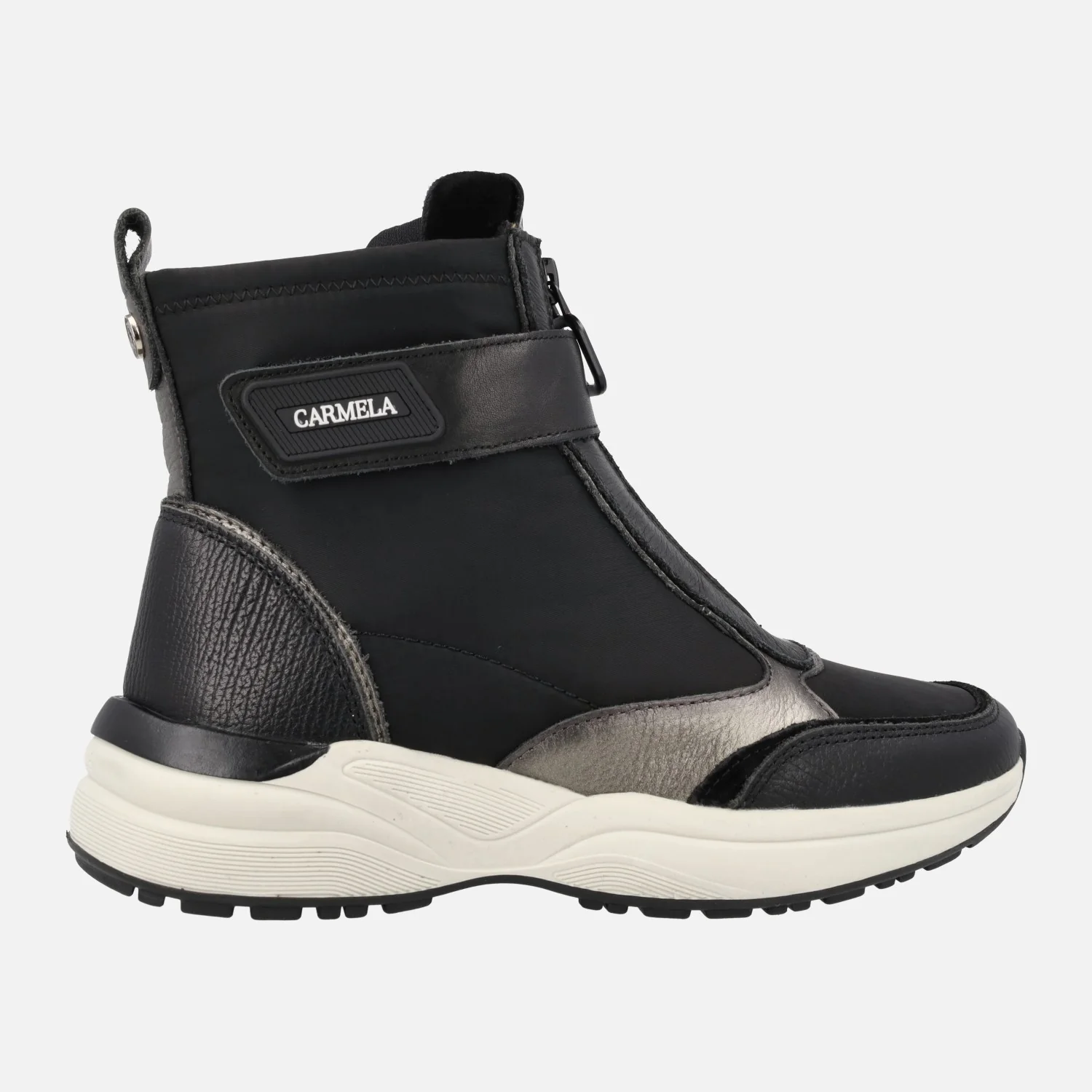 Botines deportivos multi material con cremallera frontal Carmela - Image 6
