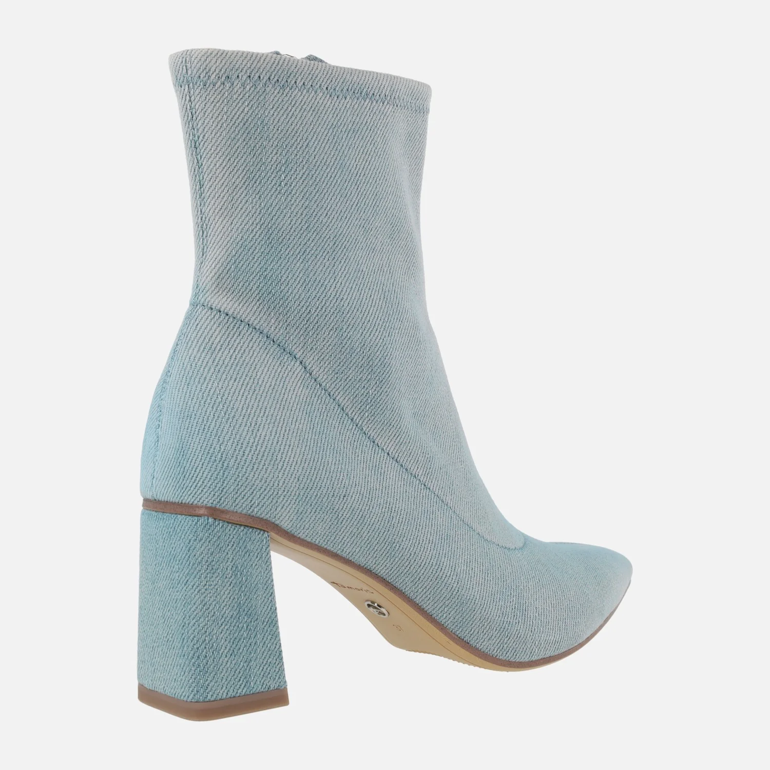 Botines en tejido denim con tacones de 7 cms - Image 4