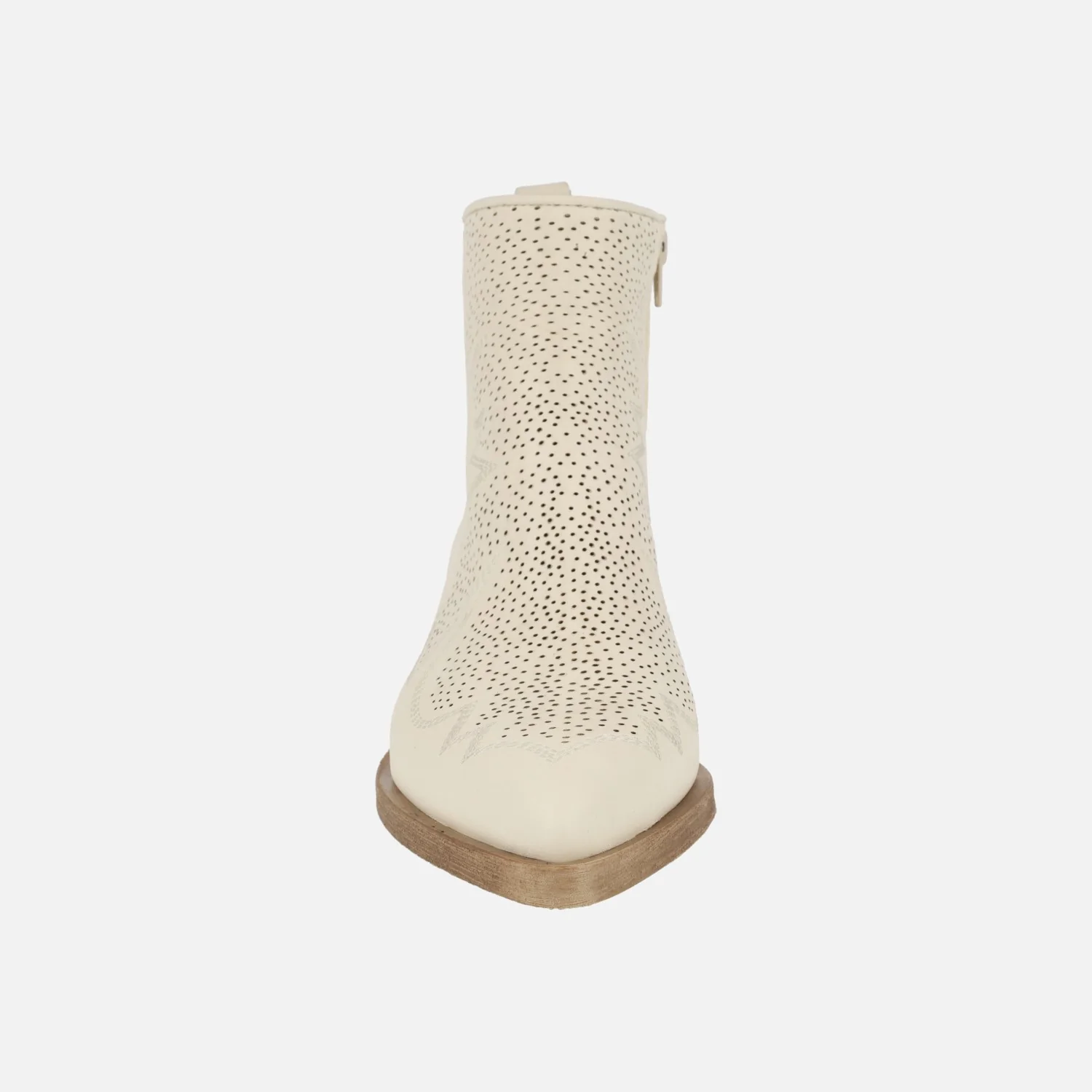 Botines estilo cowboy Alpe Holly en piel color blanco roto - Image 5