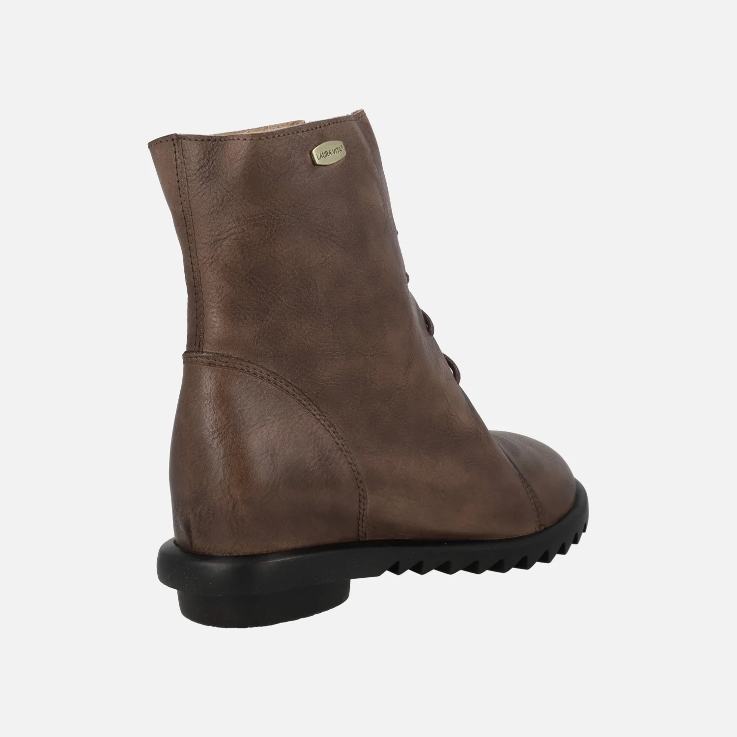 Botines marrones de piel con cordones Cyrielle 12 choco - Image 3