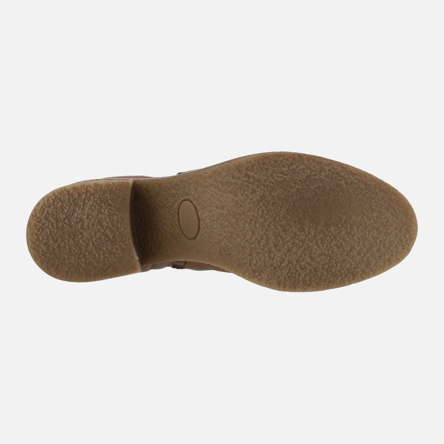 Botines marrones de piel con elástico y cremallera - Image 5