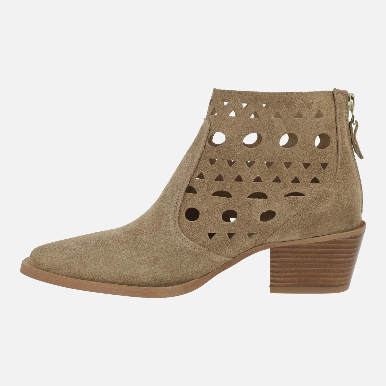 Botines Miller en piel serraje con cremallera trasera - Image 3