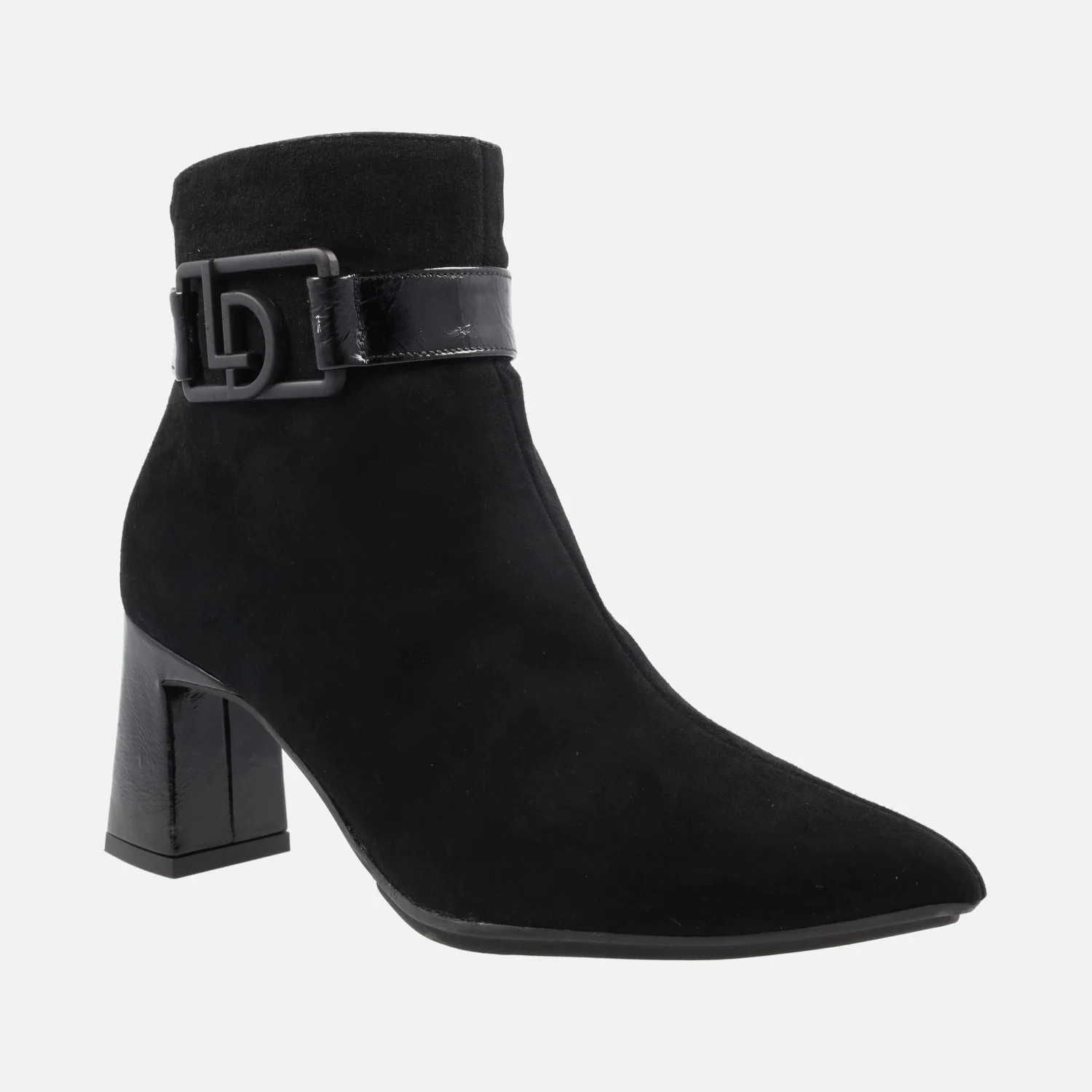 Botines negros de ante con tacón para mujer Lodi Marema - Image 2