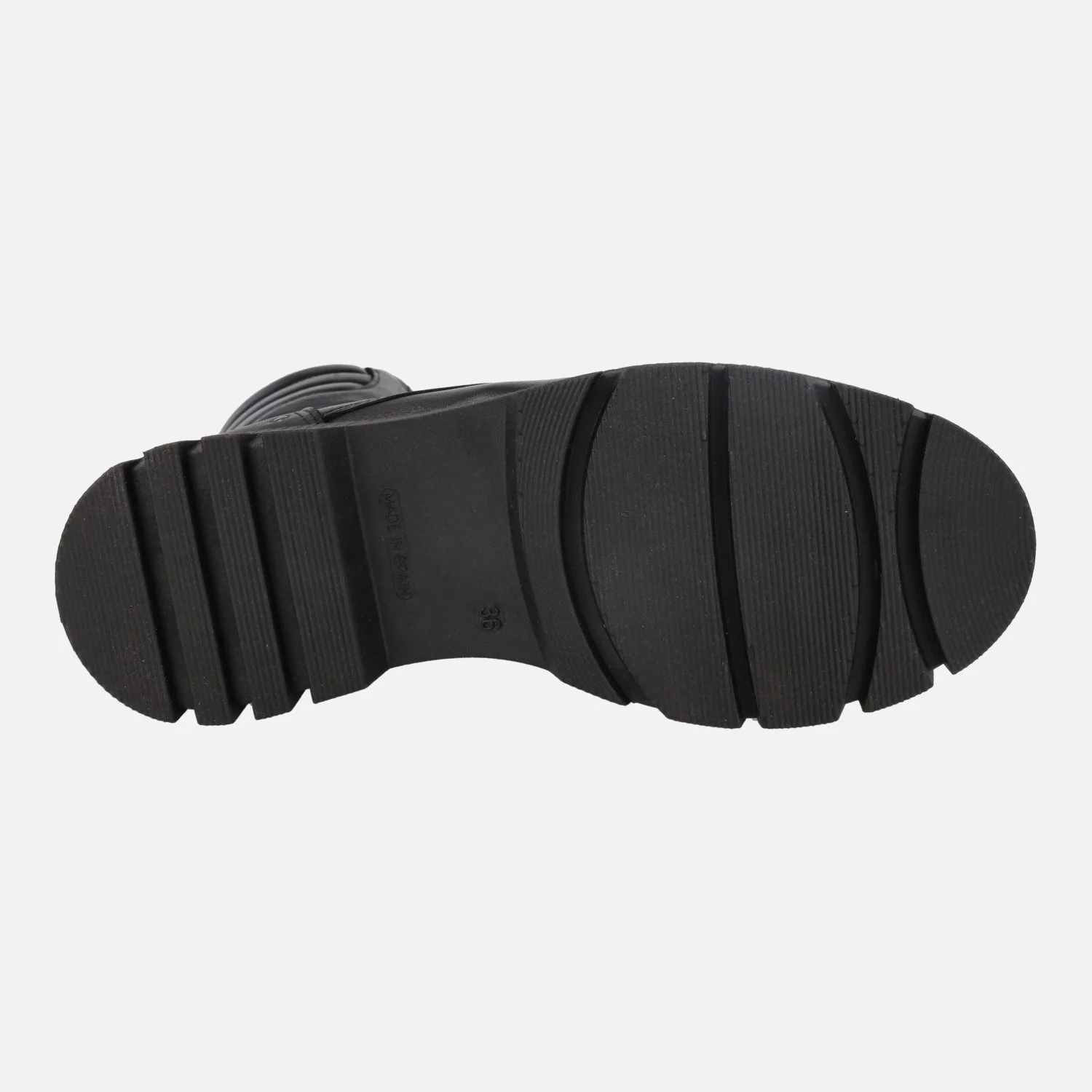 Botines negros de piel con caña alta y cuello acolchado - Image 6